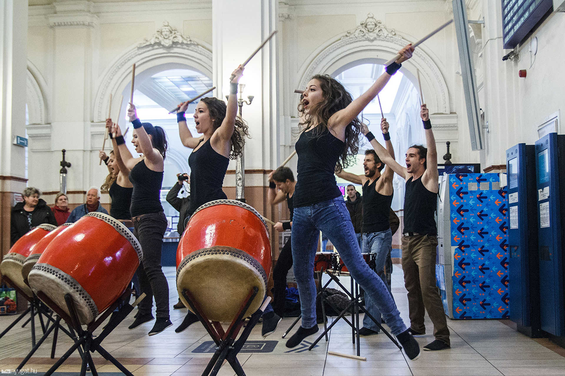Flash mob a vasútállomáson