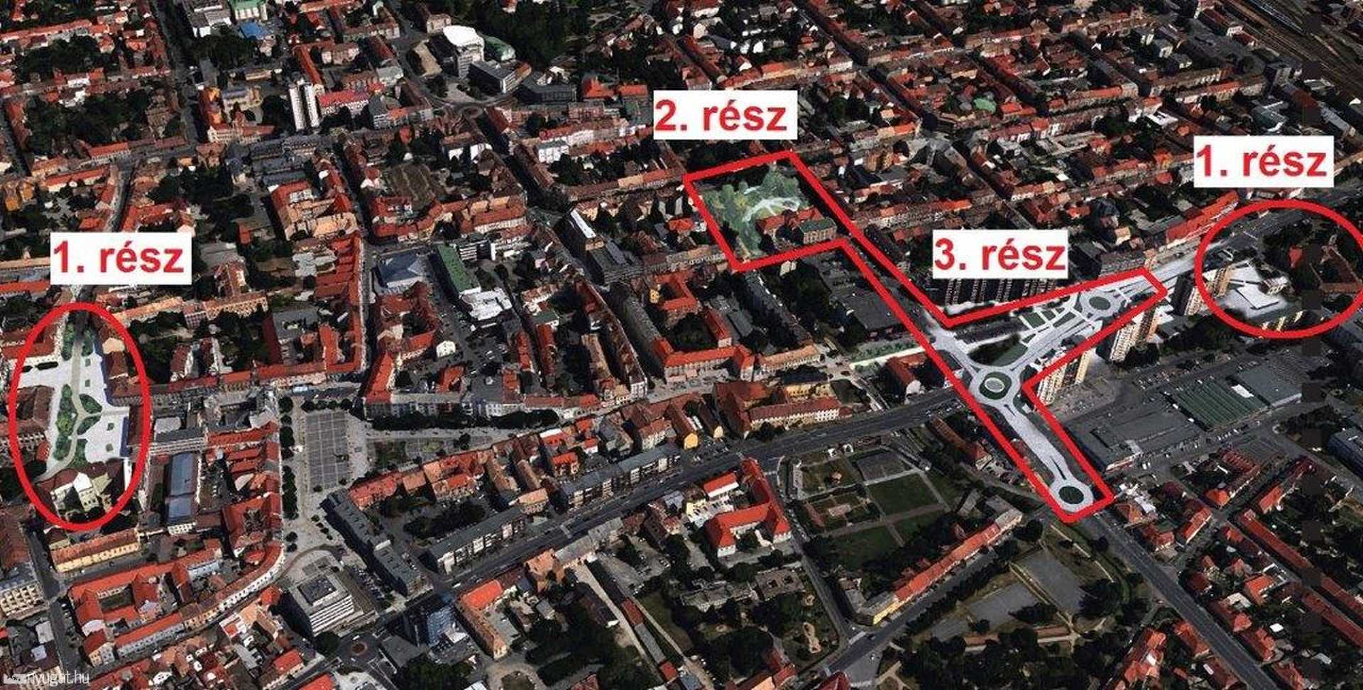 A Szent Márton-terv építészeti szakaszai