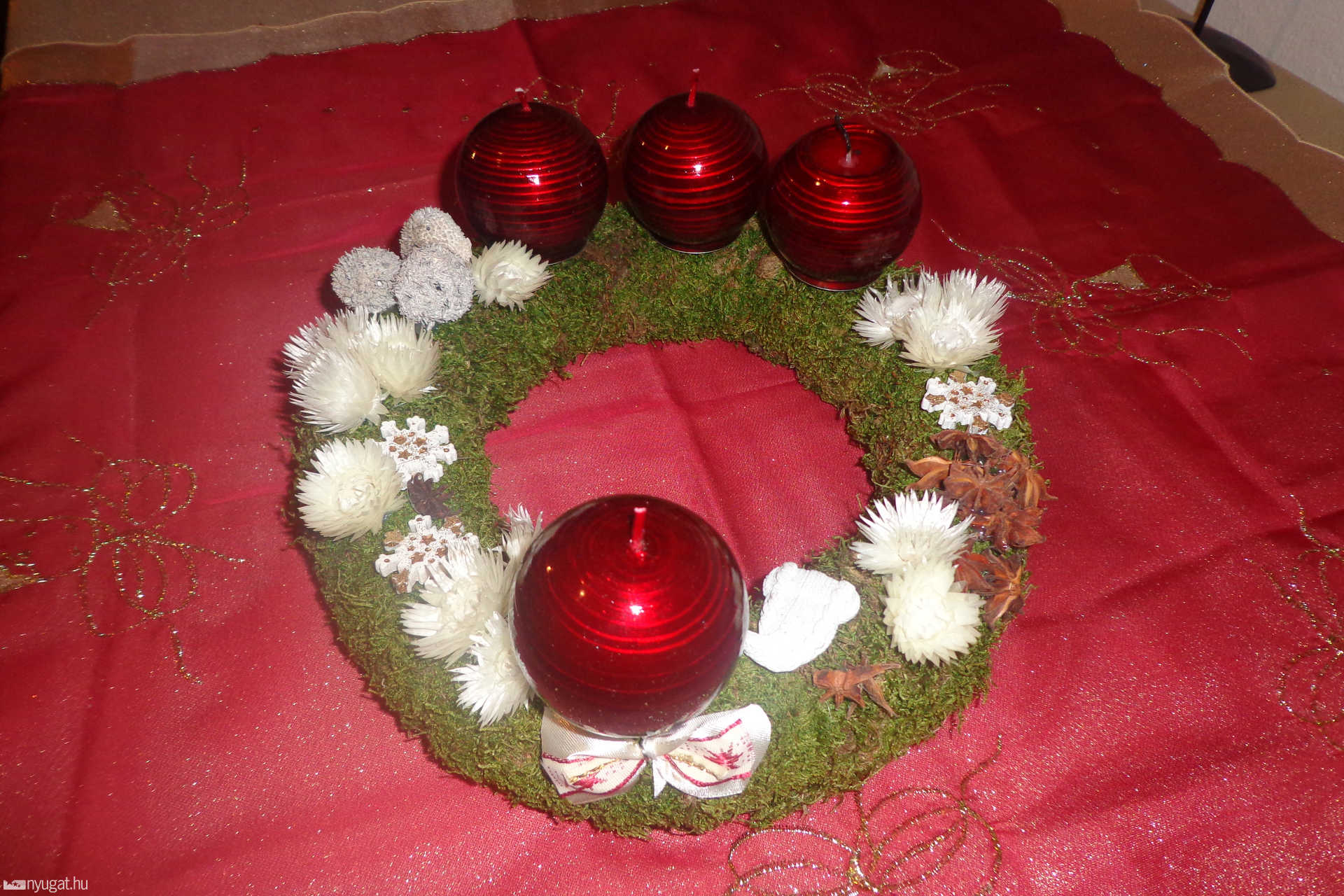 Molnár Veronika adventi koszorúja