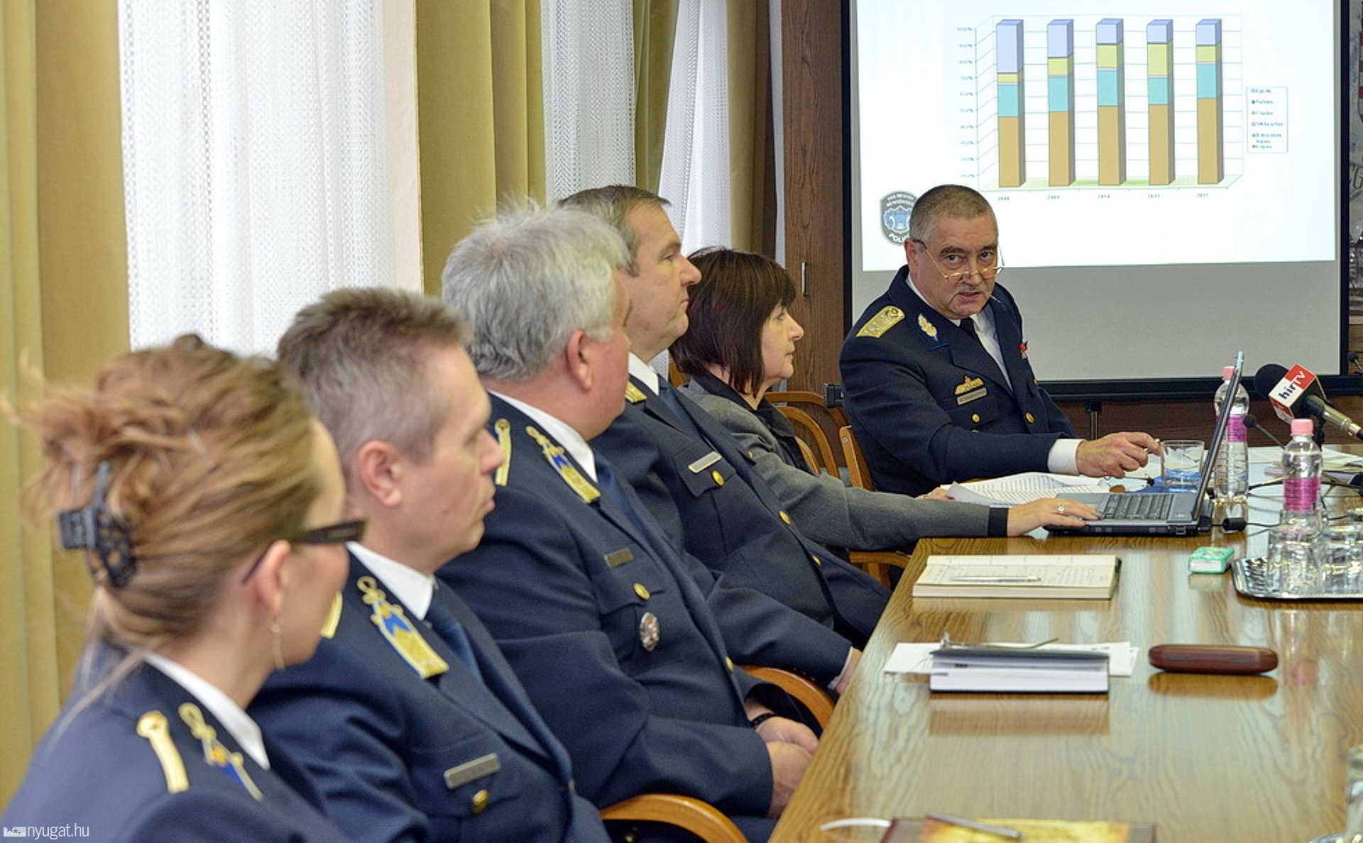 Évértékelő sajtótájékoztató a Vas Megyei Rendőr-főkapitányságon