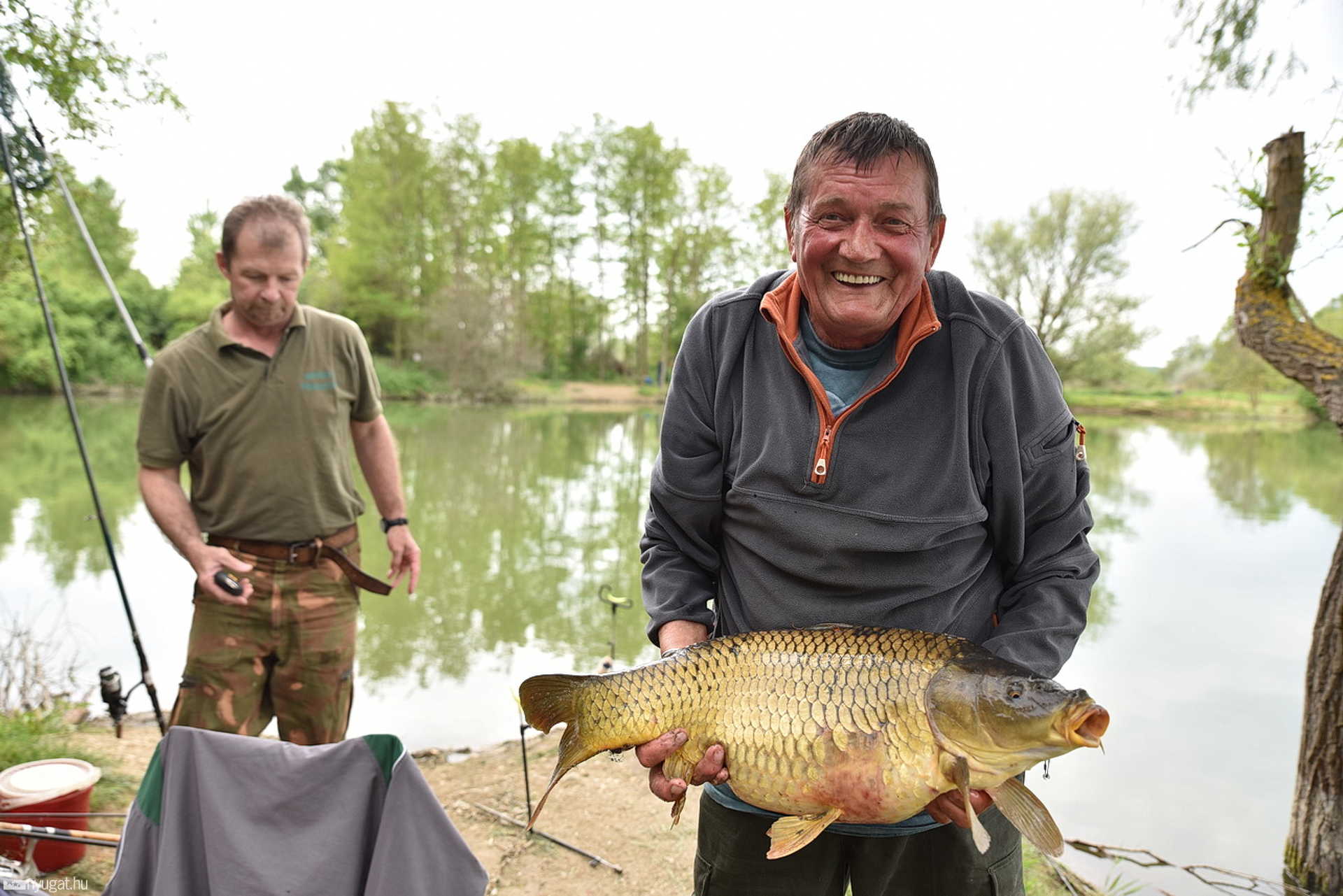 A győztes, Takács Ferenc az egyik hat kiló feletti fogásával