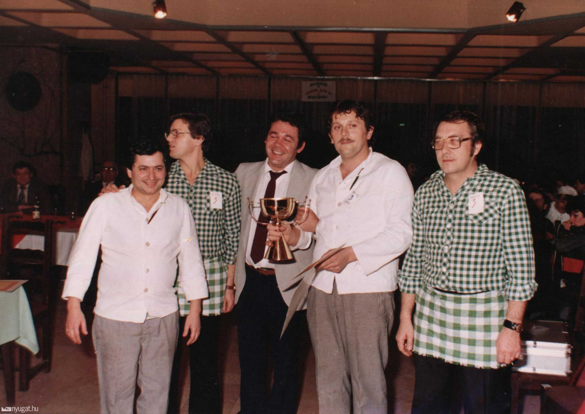 1998. Szakács verseny, Domus csoport (Lőke István, Magyar Gyula, Horváth László, Horváth Kálmán, Nagy János)