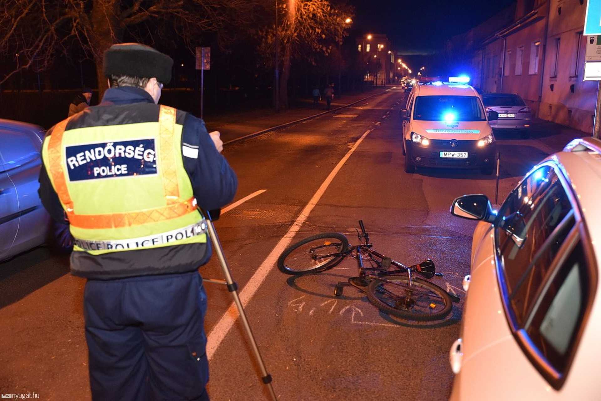 Biciklist gázoltak Szombathelyen