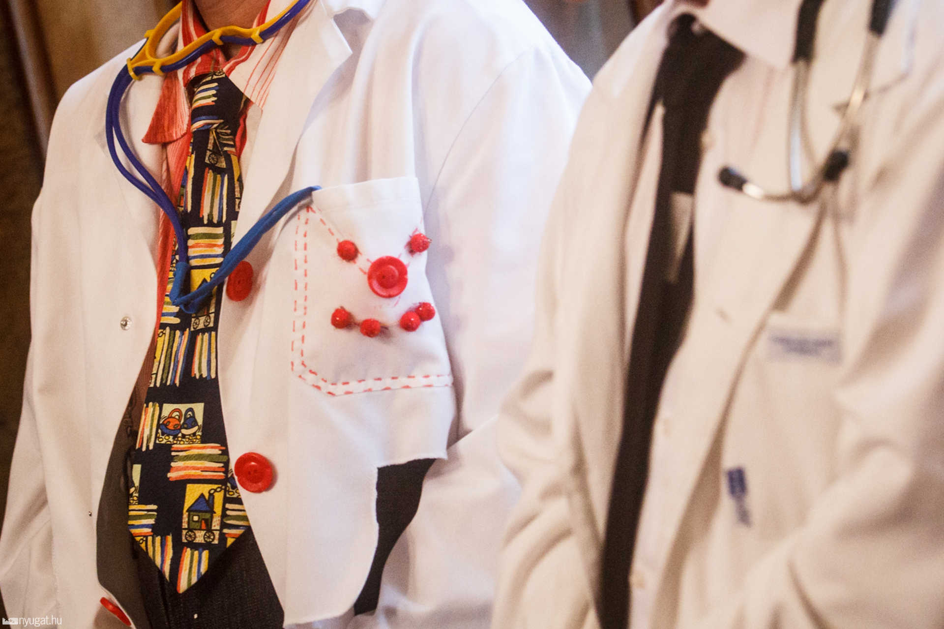 Dr. Bohóc Mosolyszolgálat sajtótájékoztató a Kórházban
