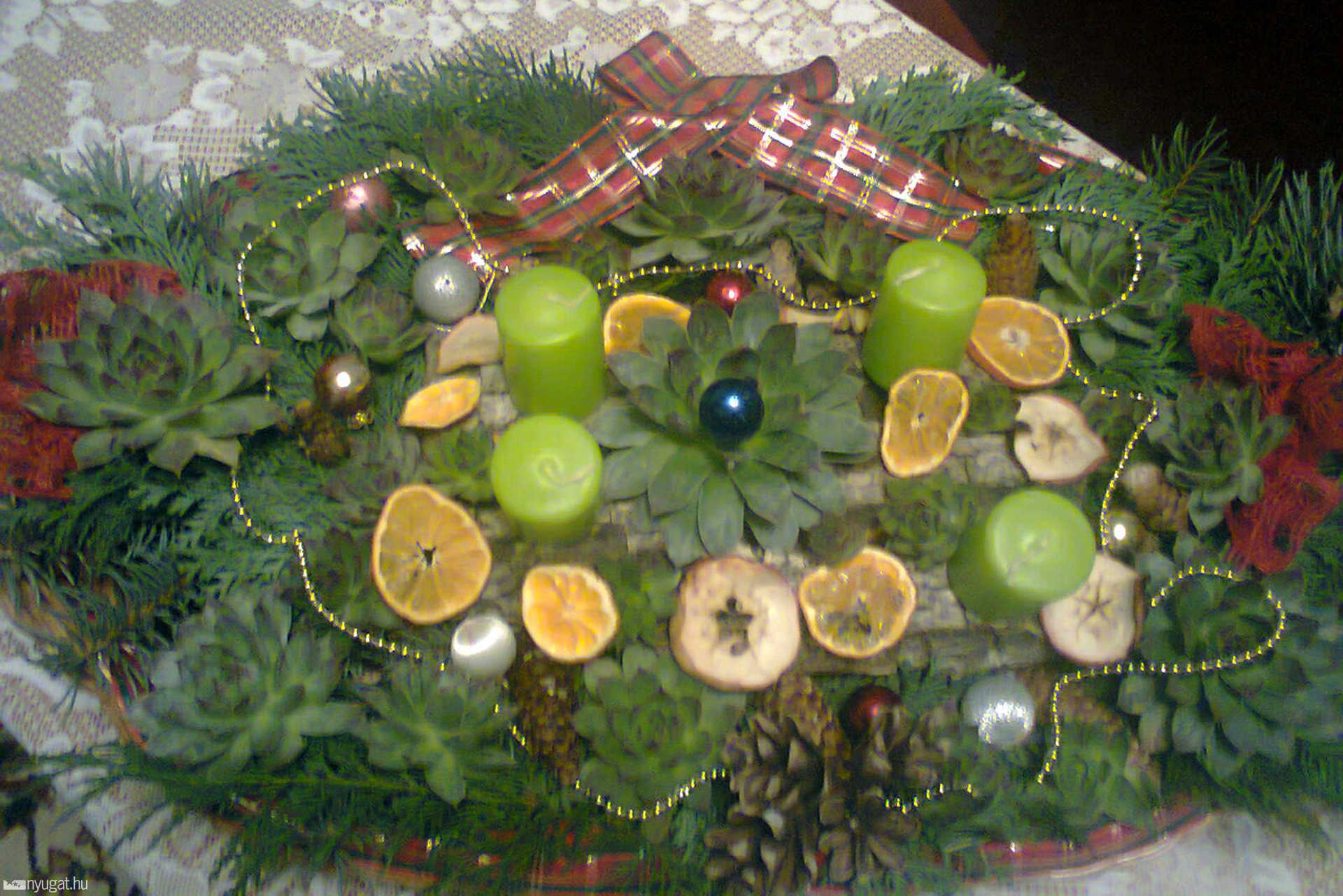 Bagoly Erzsébet adventi koszorúja