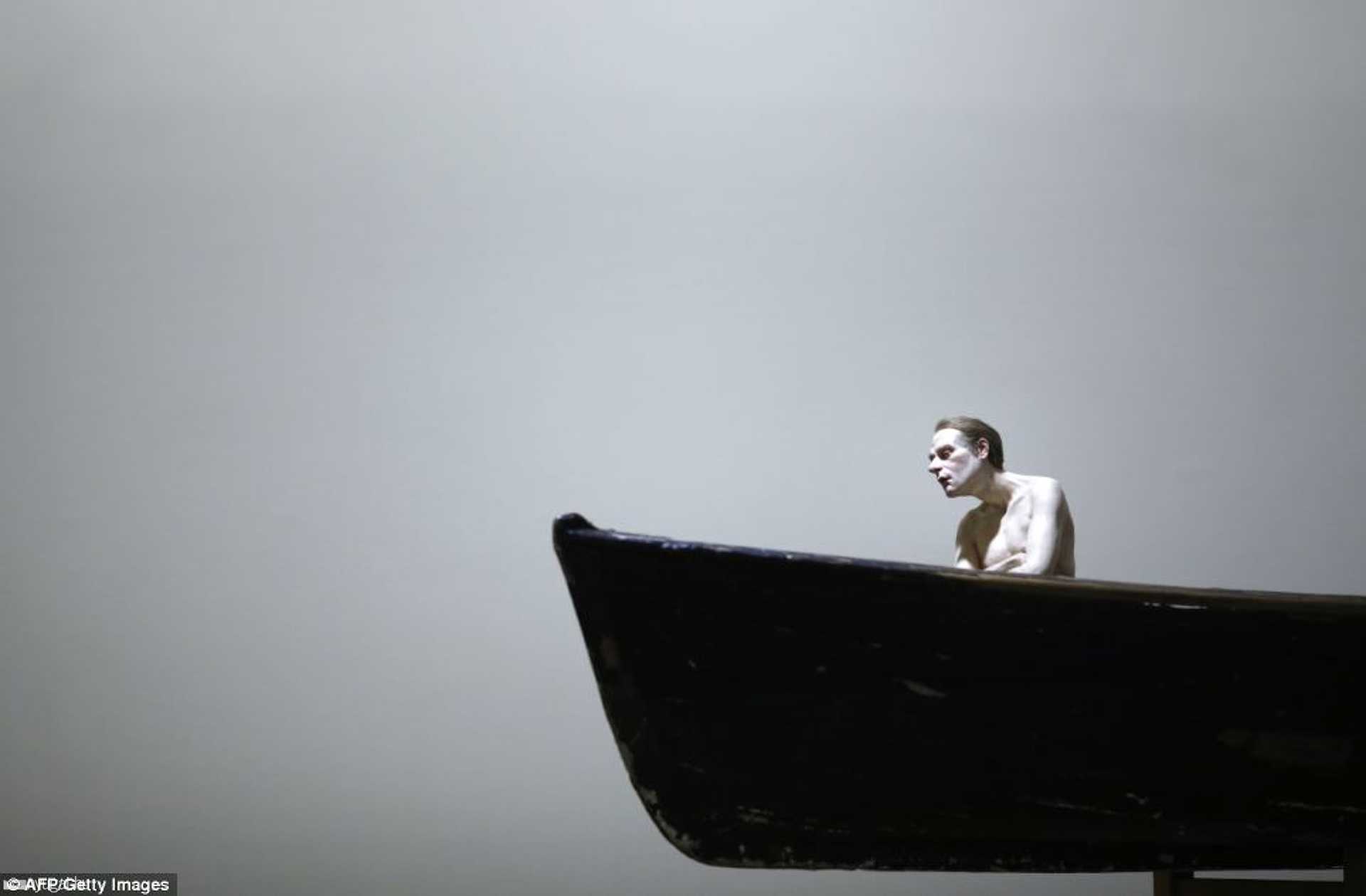 Ron Mueck hiperrealista szobrai