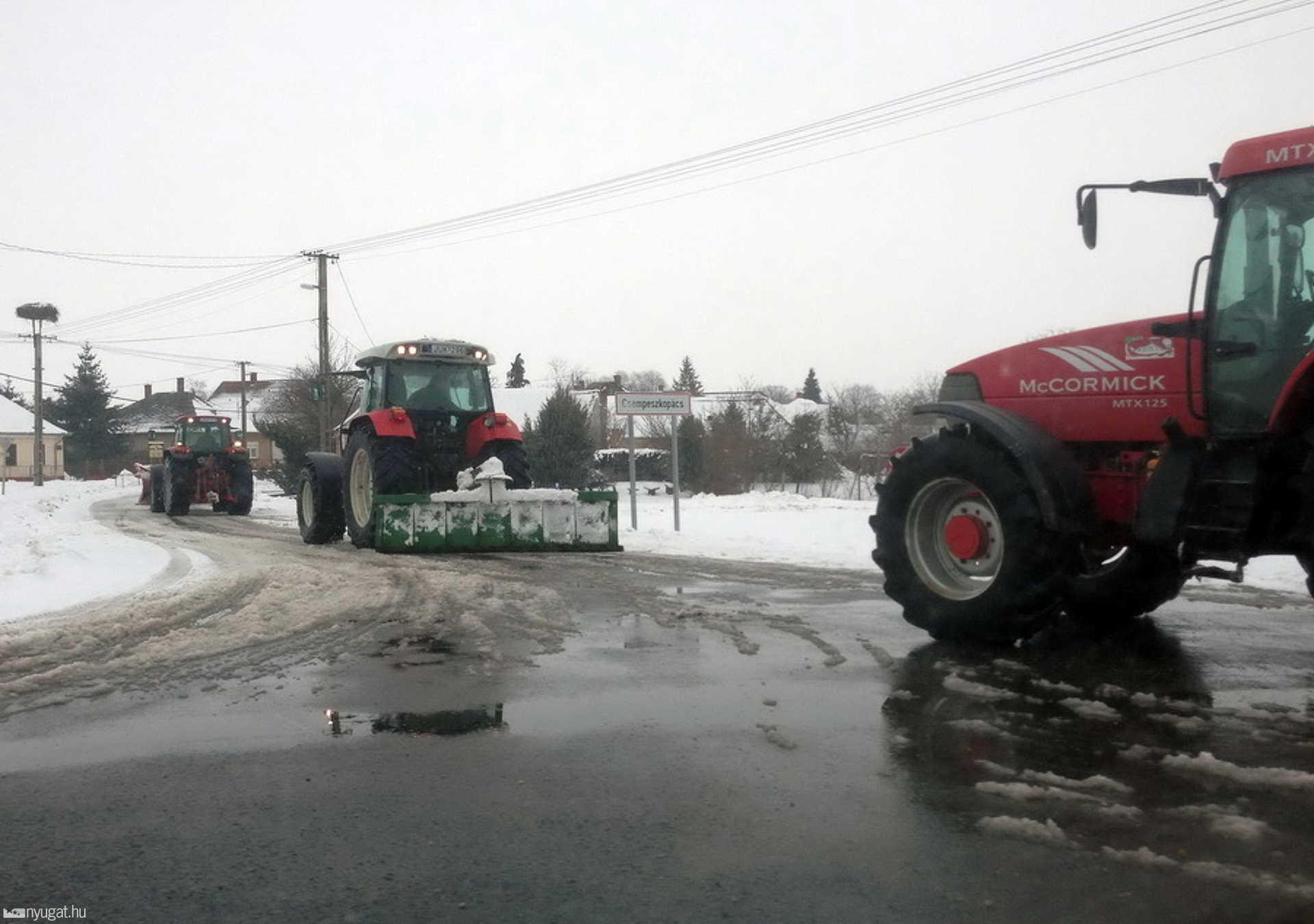 Téli útképek Veszprém és Vas megyéből