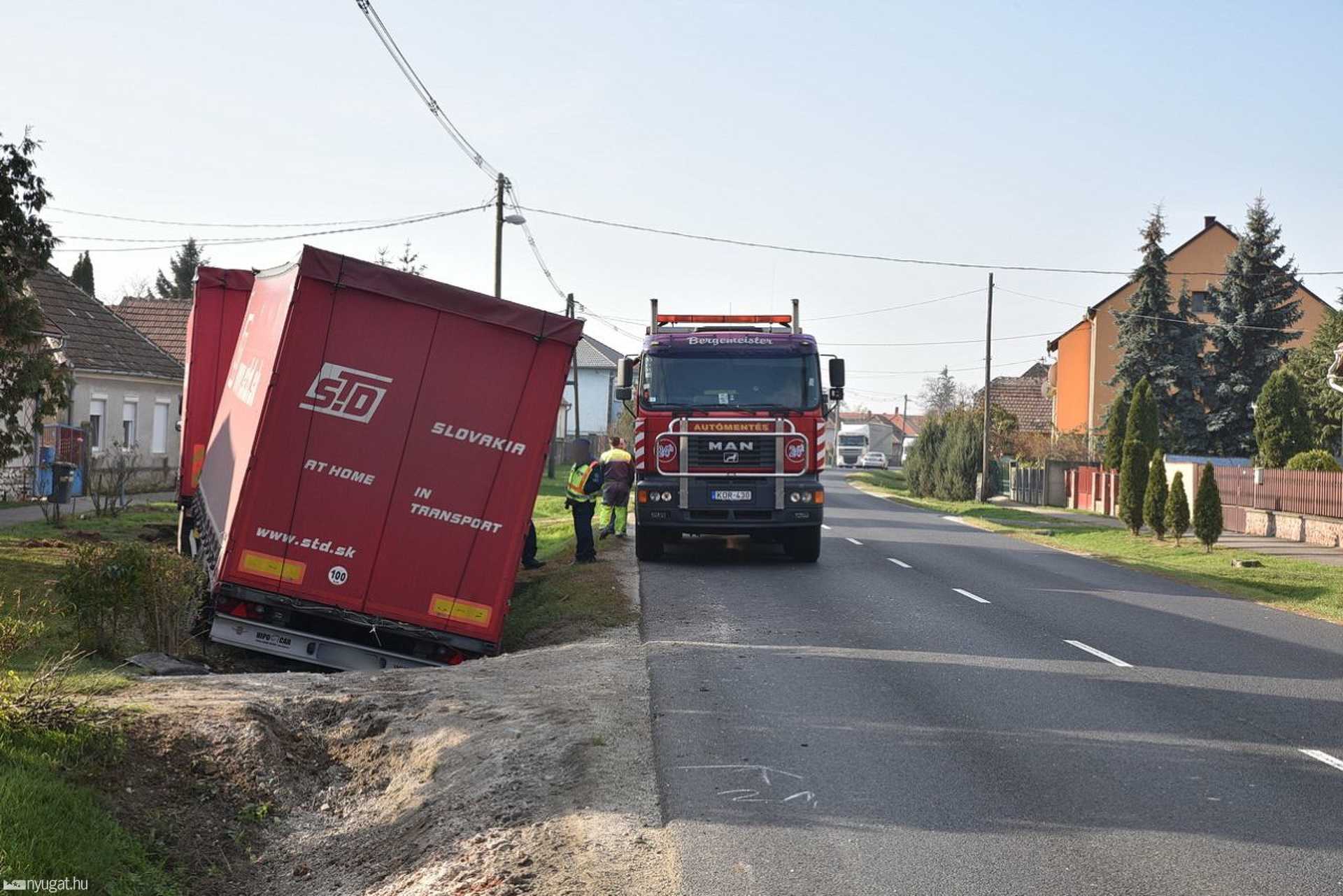 Kamionbaleset Vasegerszegen