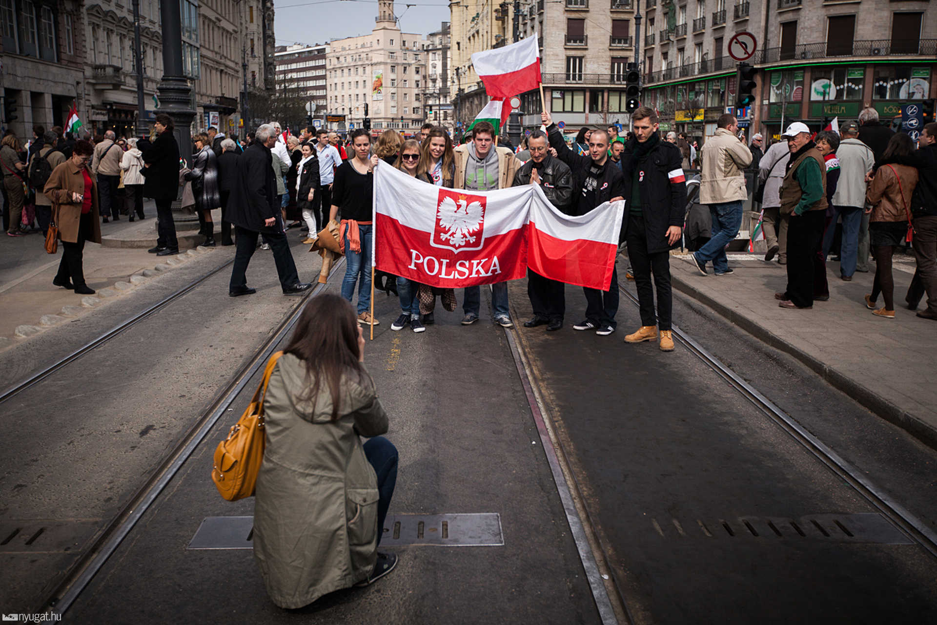 A Fidesz március tizenötödikéje Budapesten