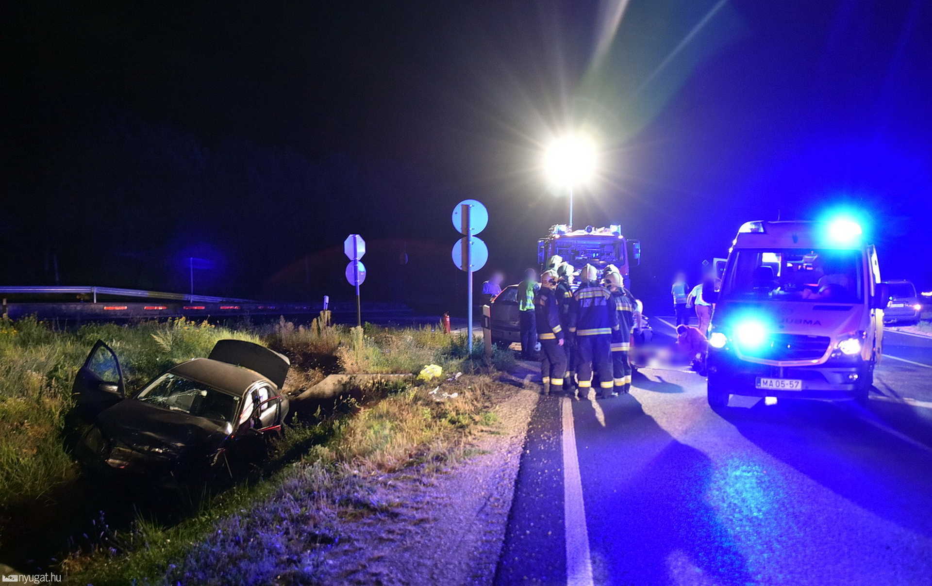 Halálos baleset Sárvár közelében, a 84-es főúton