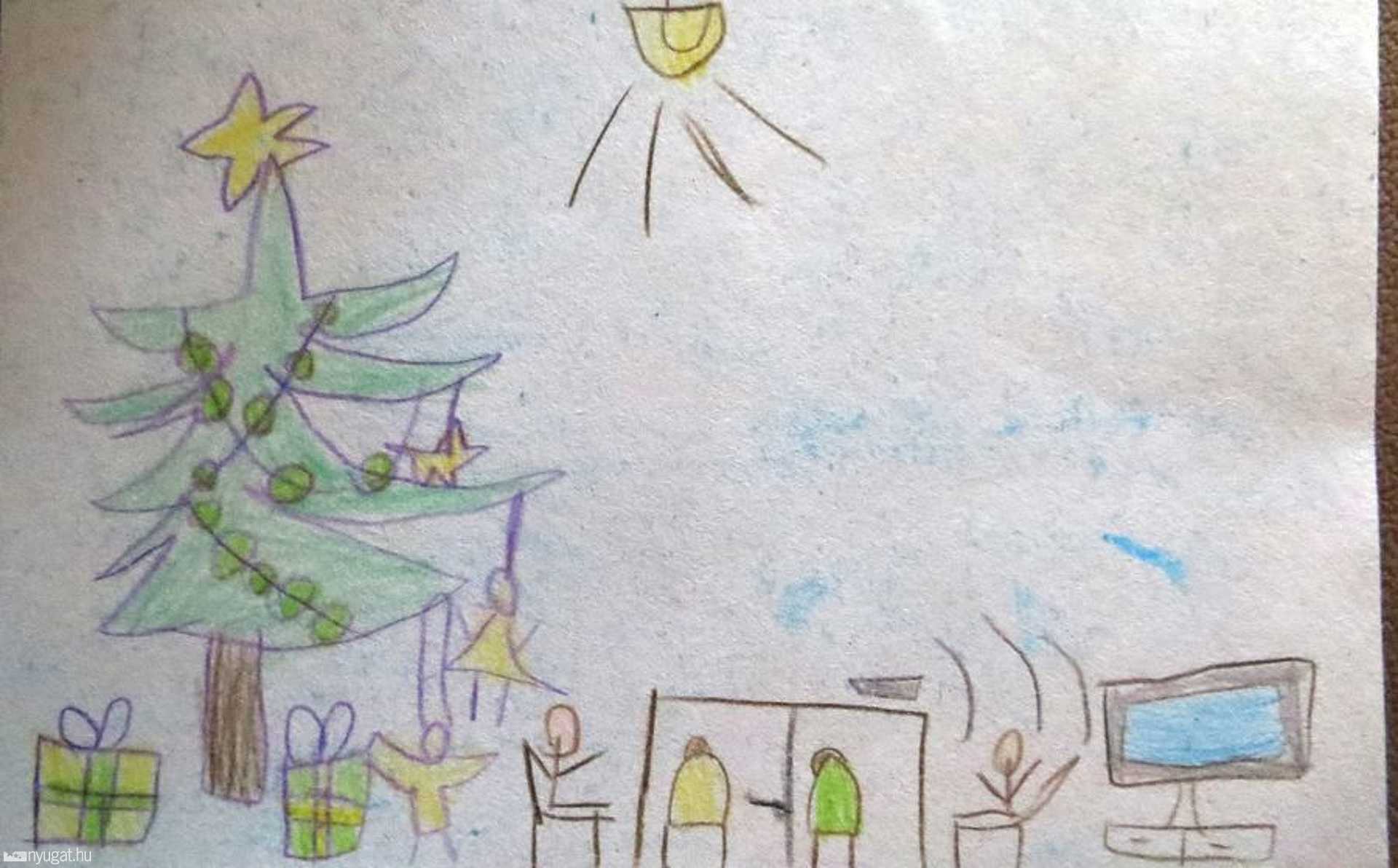 SOMOGYI  ZÉNÓ   6 és fél éves   "Karácsony a házban"