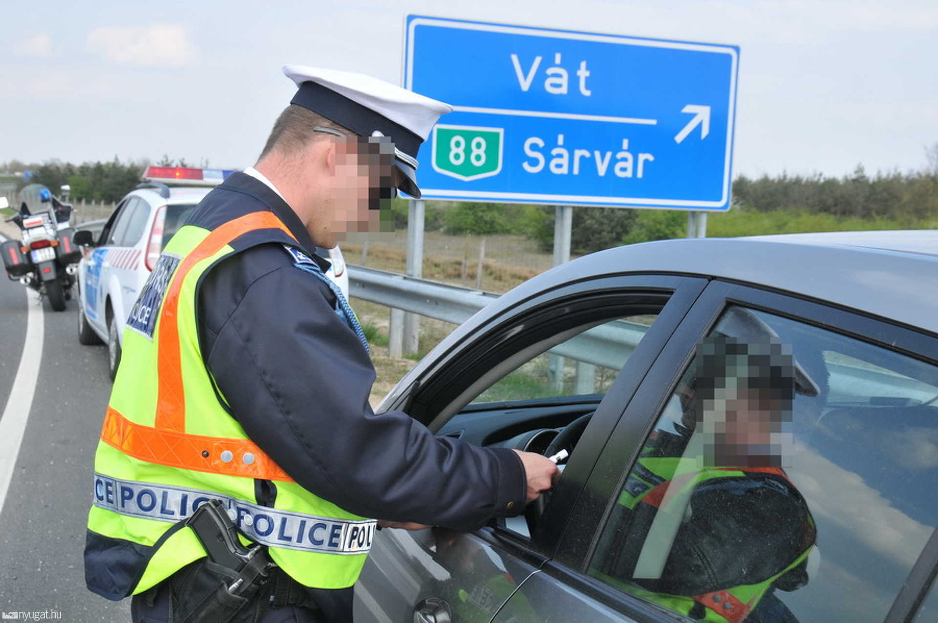 TISPOL akció Vas megyében, Vát közelében a 86-os úton