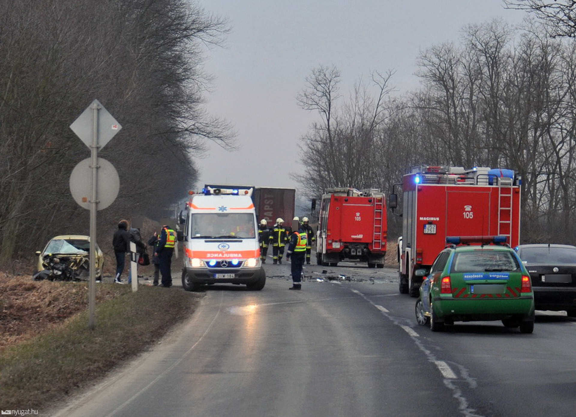 Súlyos baleset Körmend és Csákánydoroszló között - 2011.03.10.