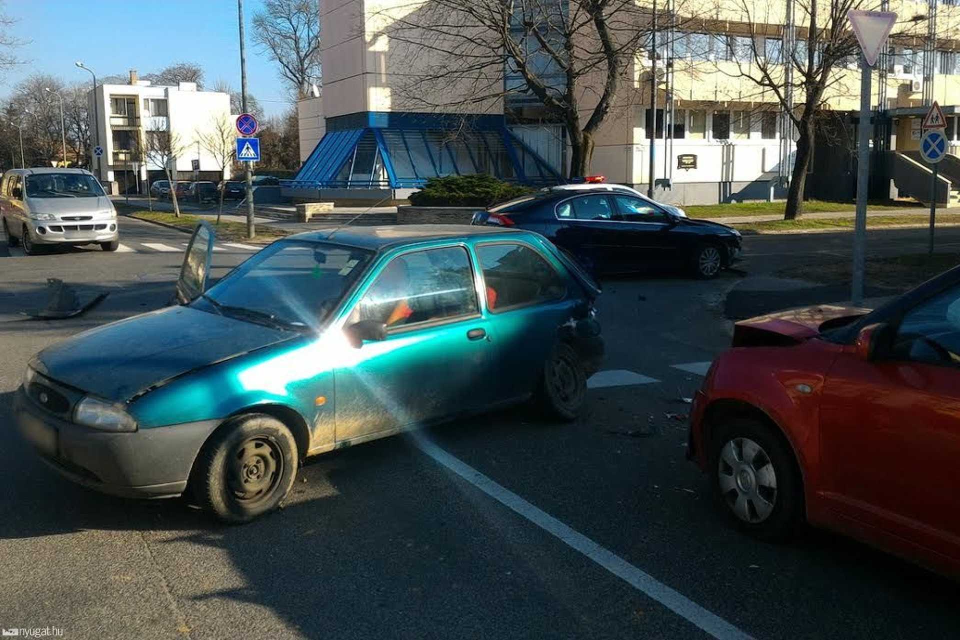 Baleset a Rákóczi Ferenc utcában