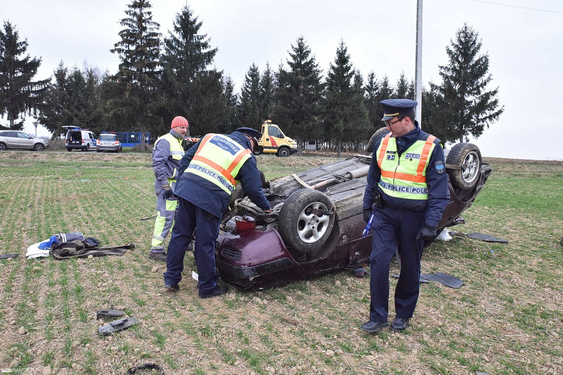 Előzés után borult fel az Audi Horvátzsidánynál