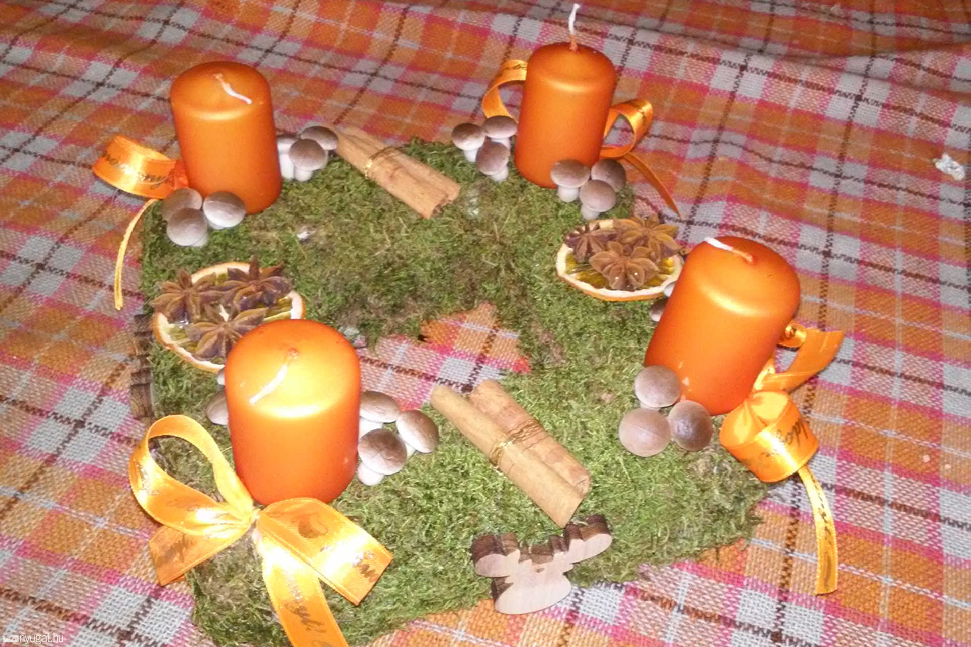 Boda Renáta adventi koszorúja