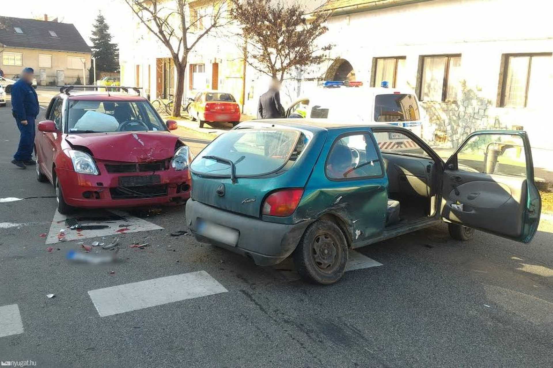 Baleset a Rákóczi Ferenc utcában