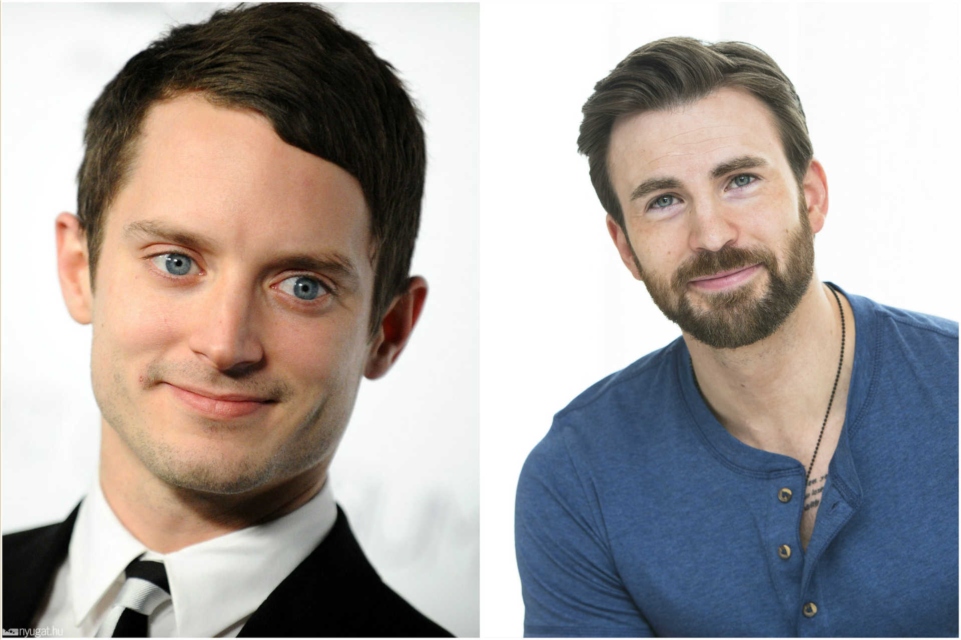 Elijah Wood és Chris Evans