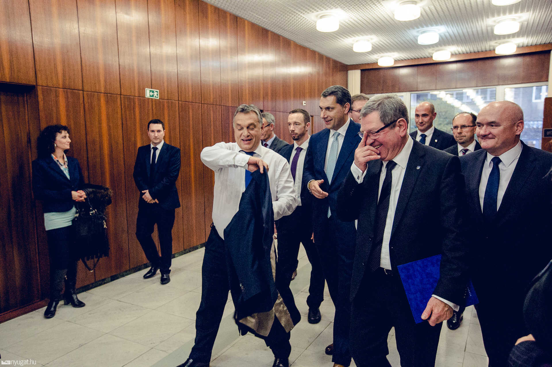 Orbán Viktor sajtótájékoztatója a szombathelyi Városházán