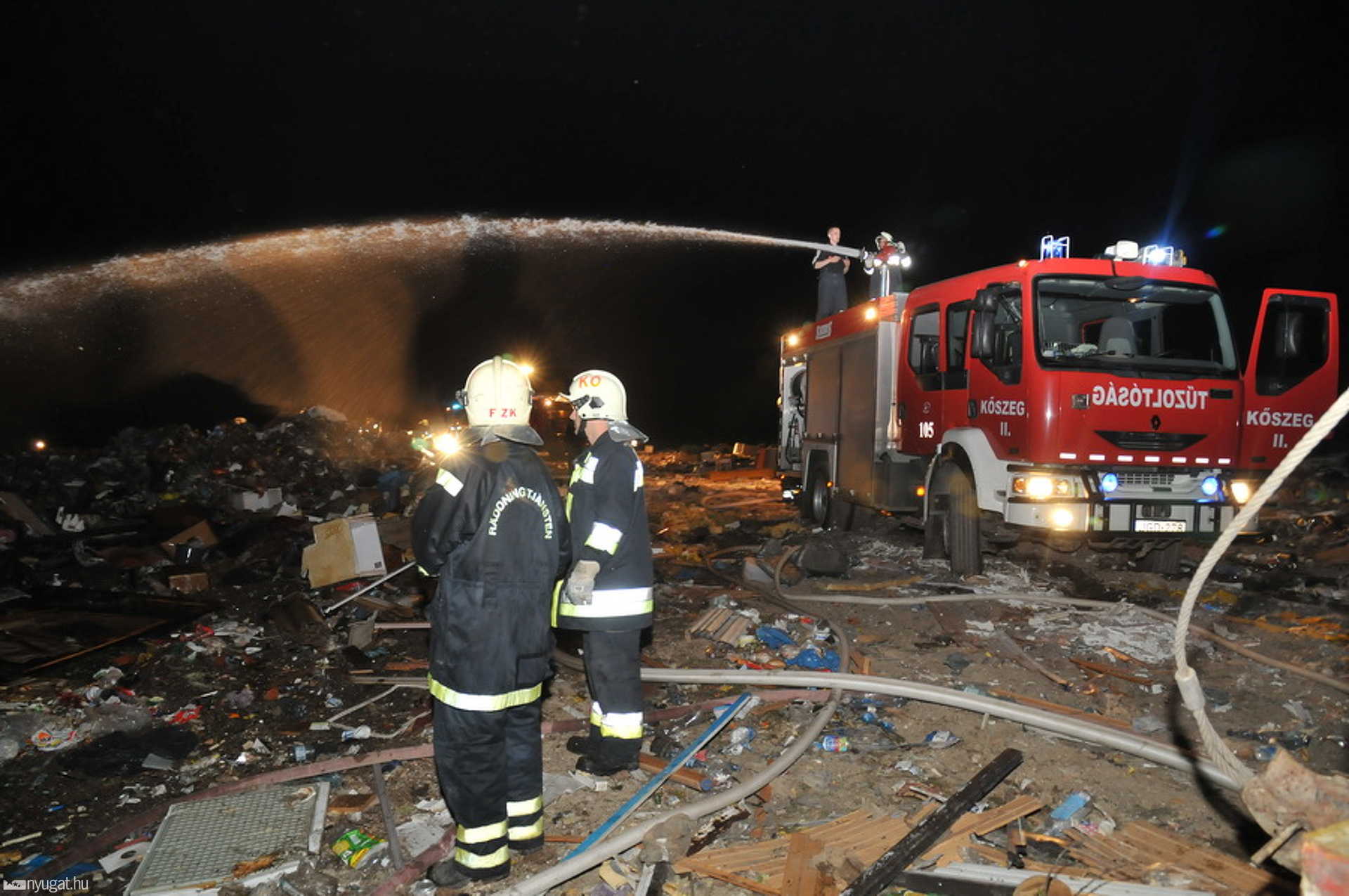Tűz a kőszegi hulladéklerakóban