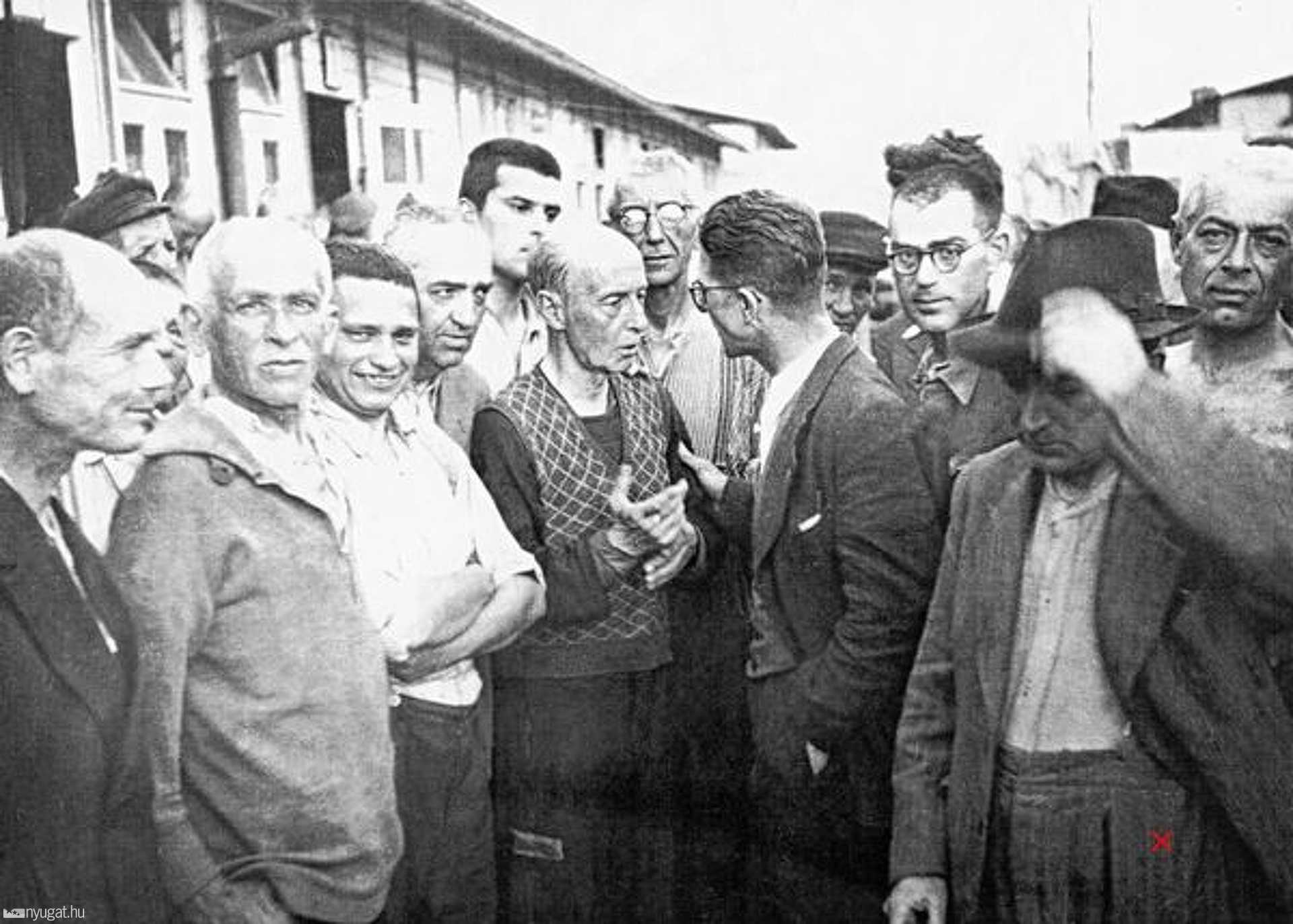 Bakay Szilárd a mauthauseni koncentrációs tábor felszabadulásakor (x)