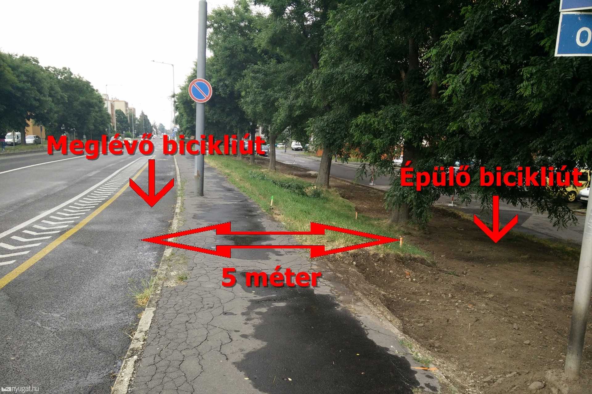 Tovább épül az elbaltázott bicikliút
