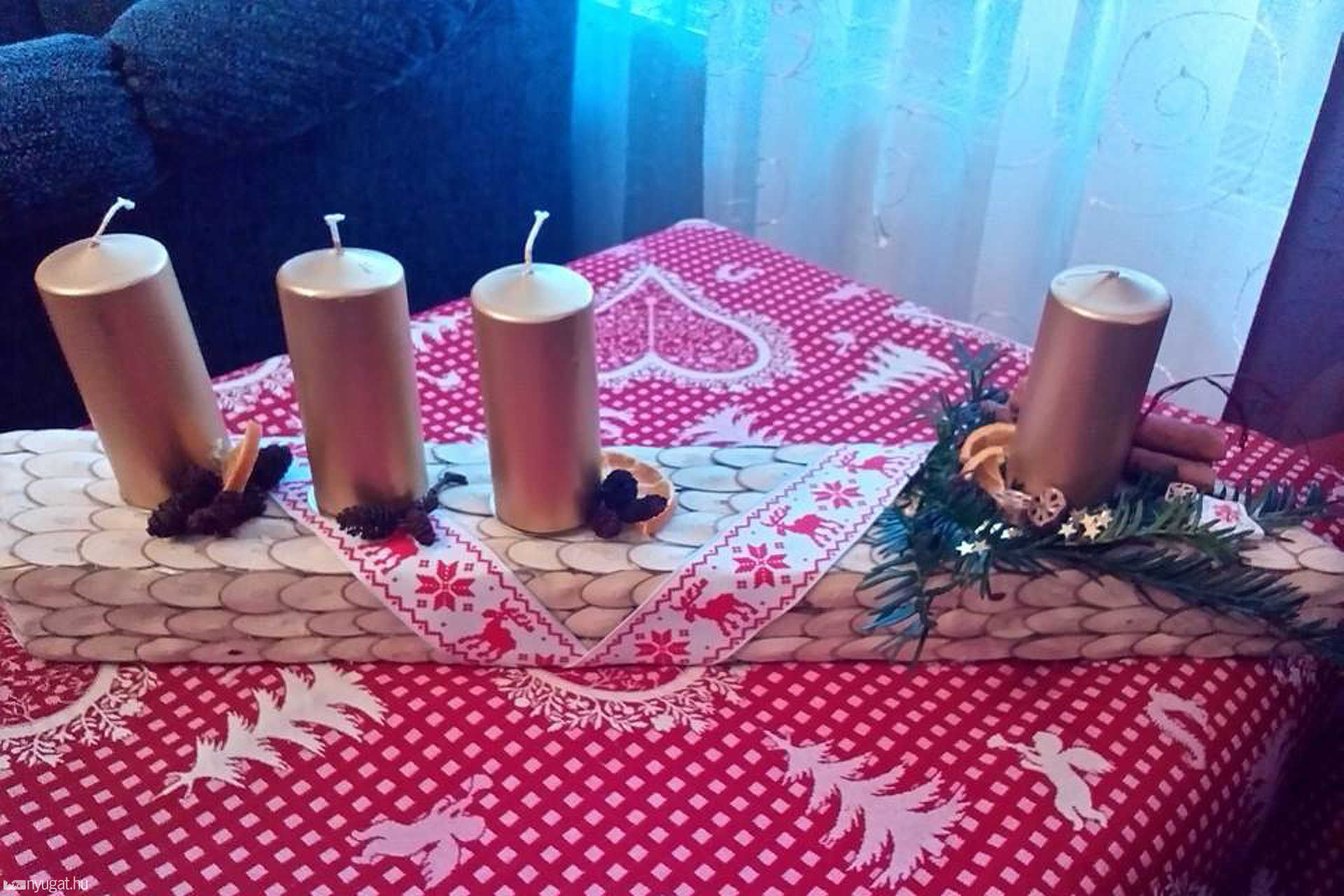 Nardai Betti adventi gyertyatartója