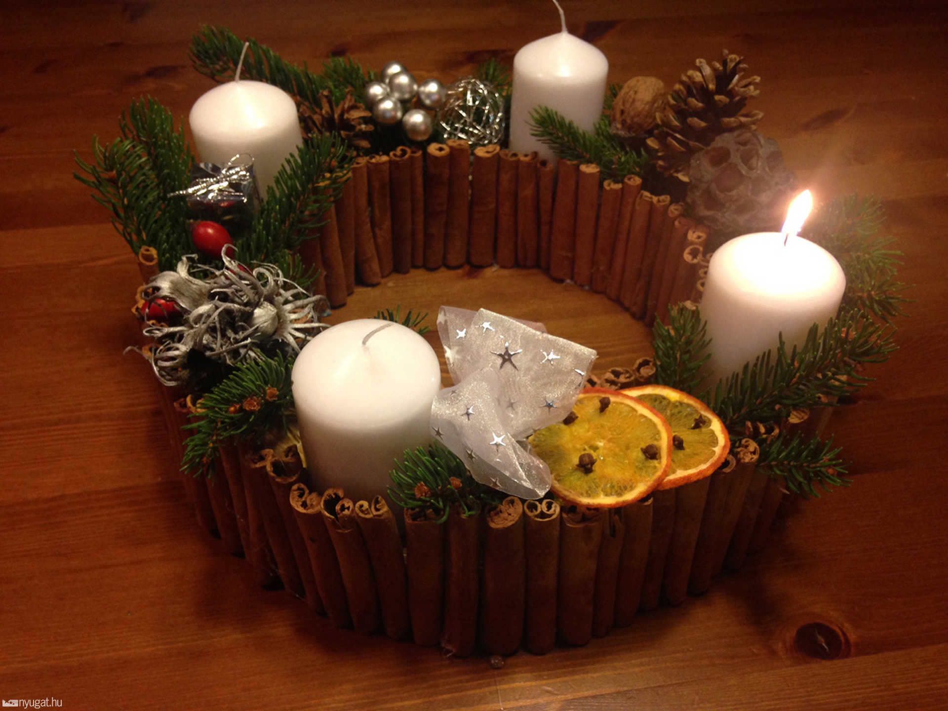 Czirják Szilvia adventi koszorúja