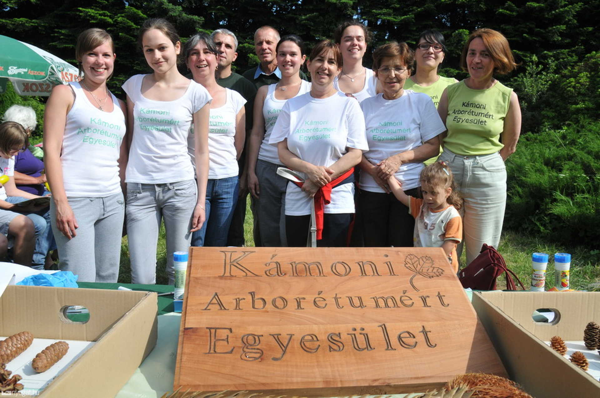 Három egyesület a Kámoni Arborétumban
