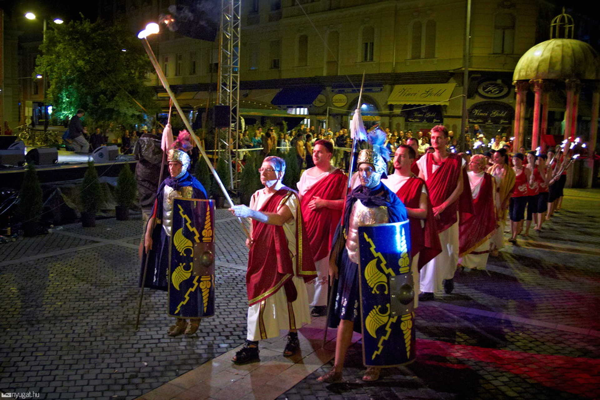 Savaria Karnevál - Puskás Tivadar fáklya, láng
