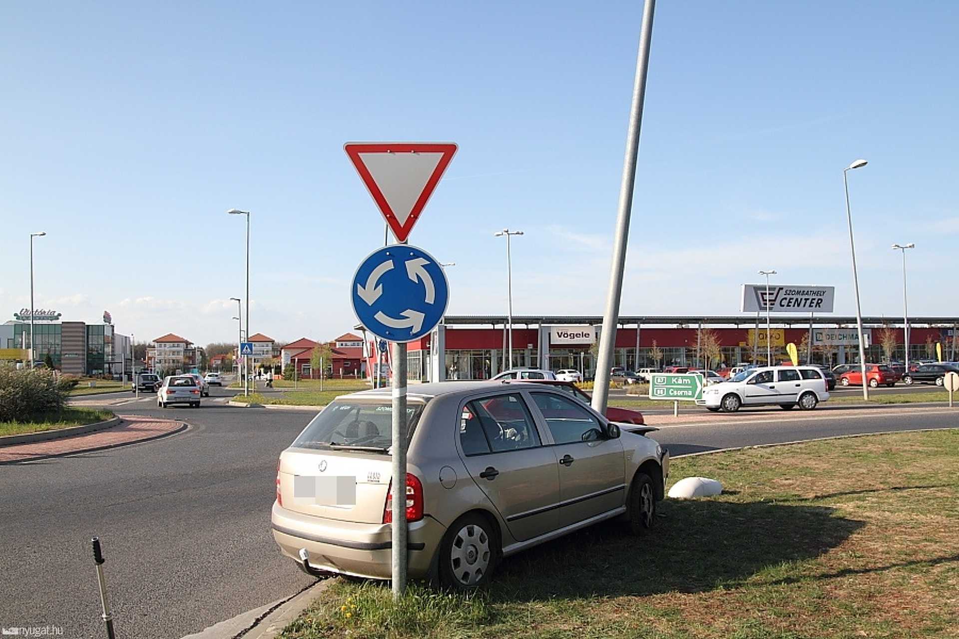 Részeg nő karambolozott Szombathelyen