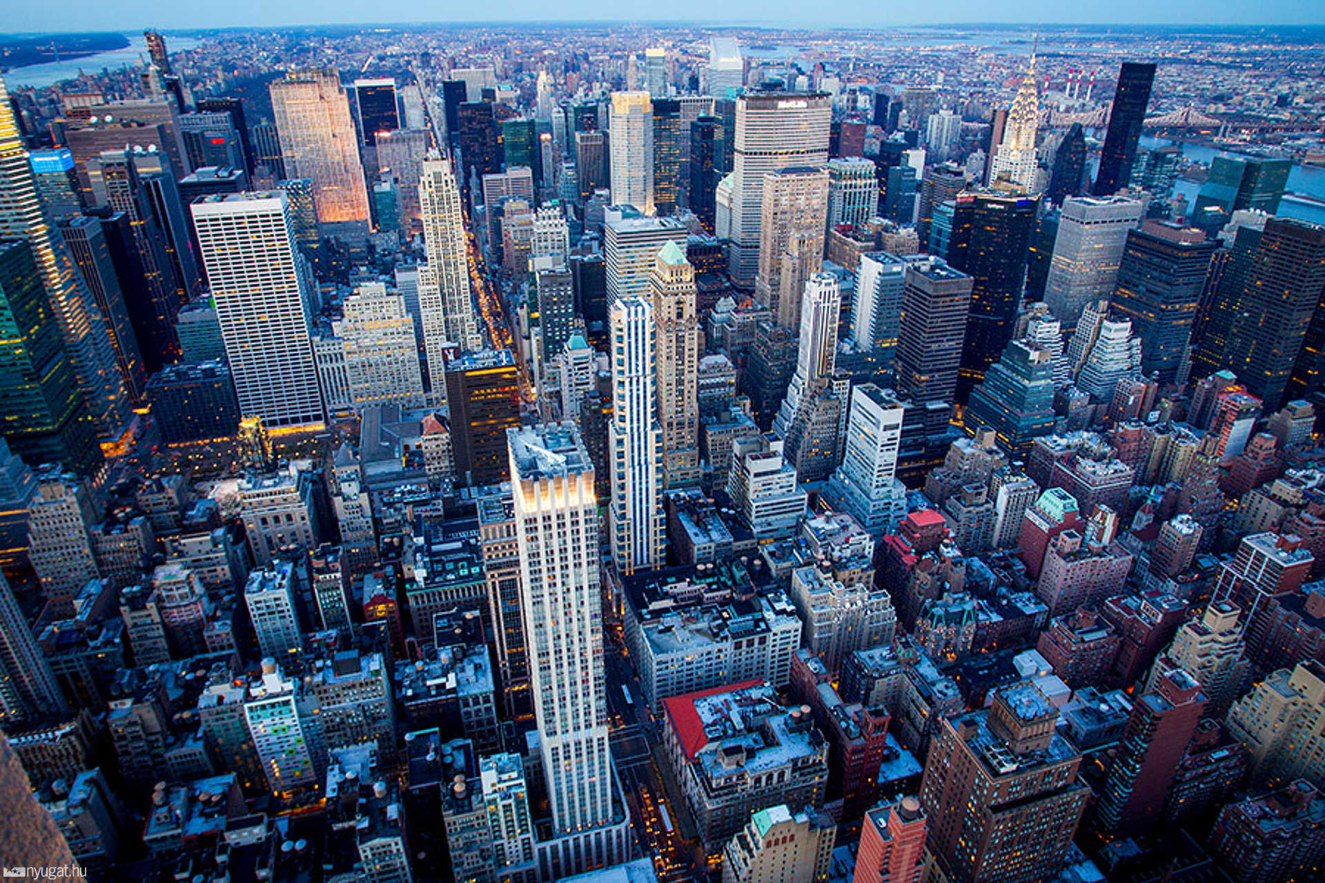 Látkép az Empire State Building 86. emeletéről