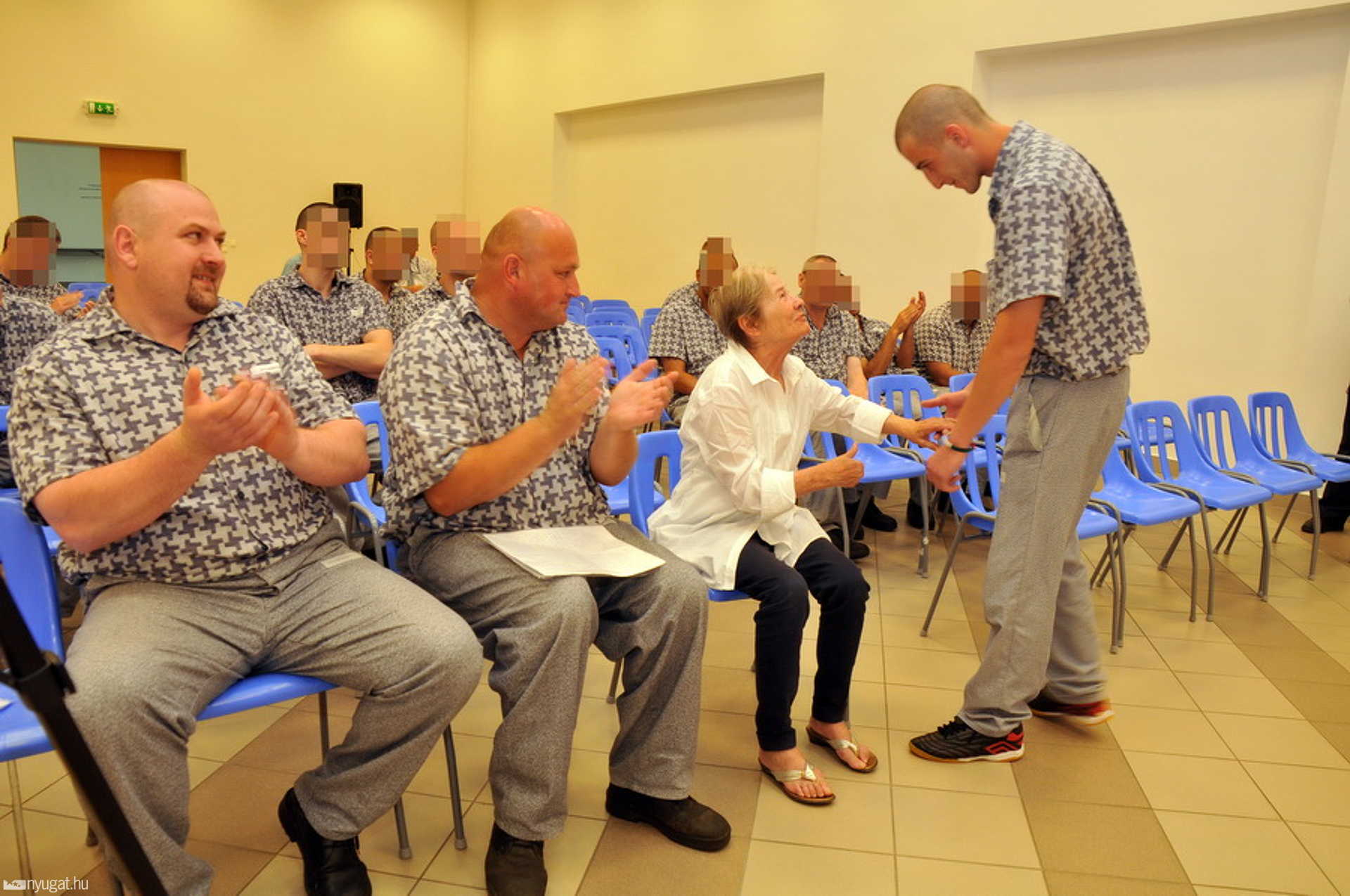 Törőcsik Mari a Szombathelyi Büntetés-végrehajtási Intézetben