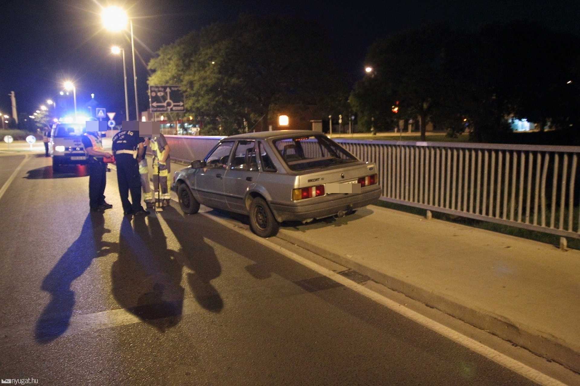 Részeg sofőr menekült a rendőrök elől, karambolozott