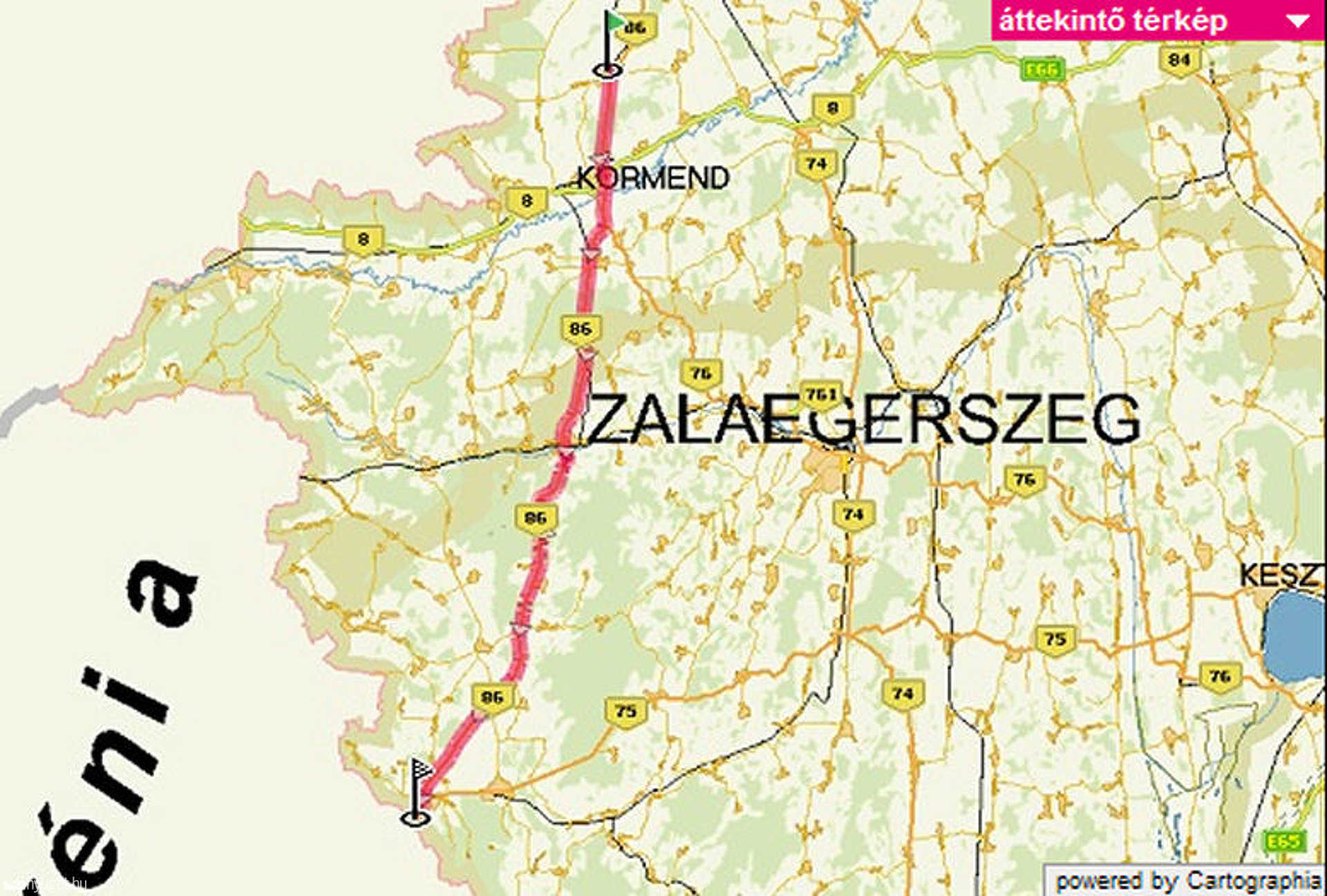 58 kilométeres szakaszt érintett a 86-os úton a szlovén kamionstop
