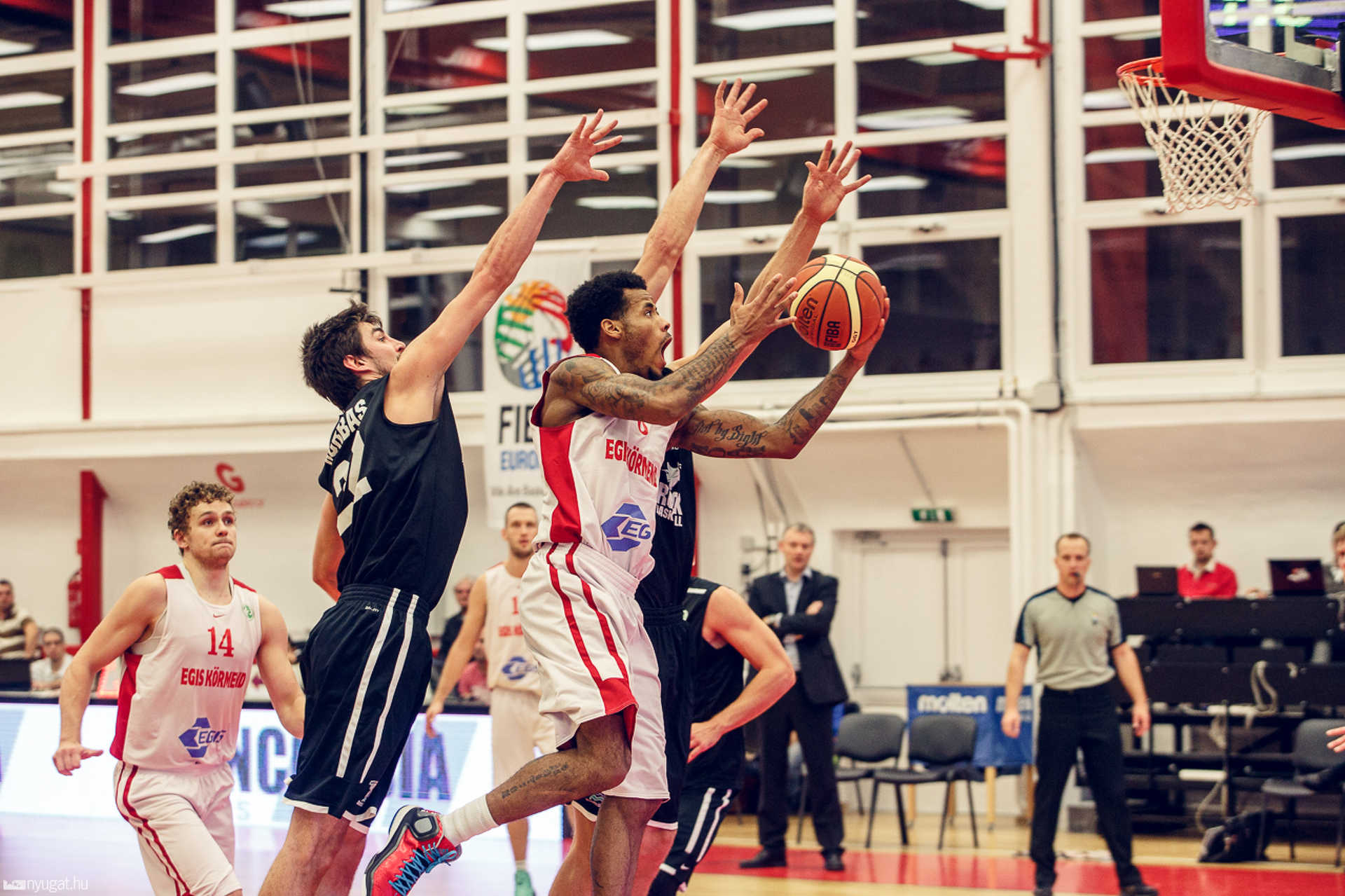 Egis Körmend - Tartu Rock University EuroChallenge kosárlabda-mérkőzés