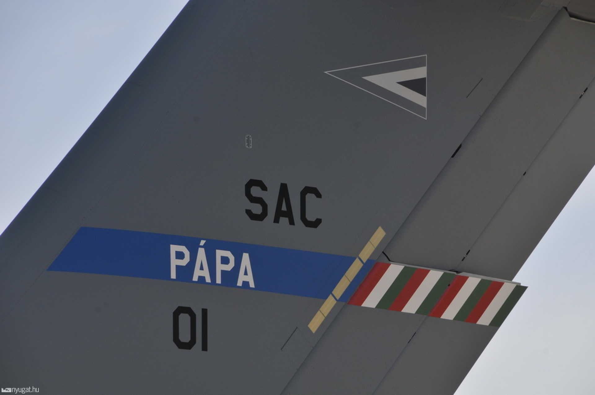 C-17 a pápai NATO-légibázison