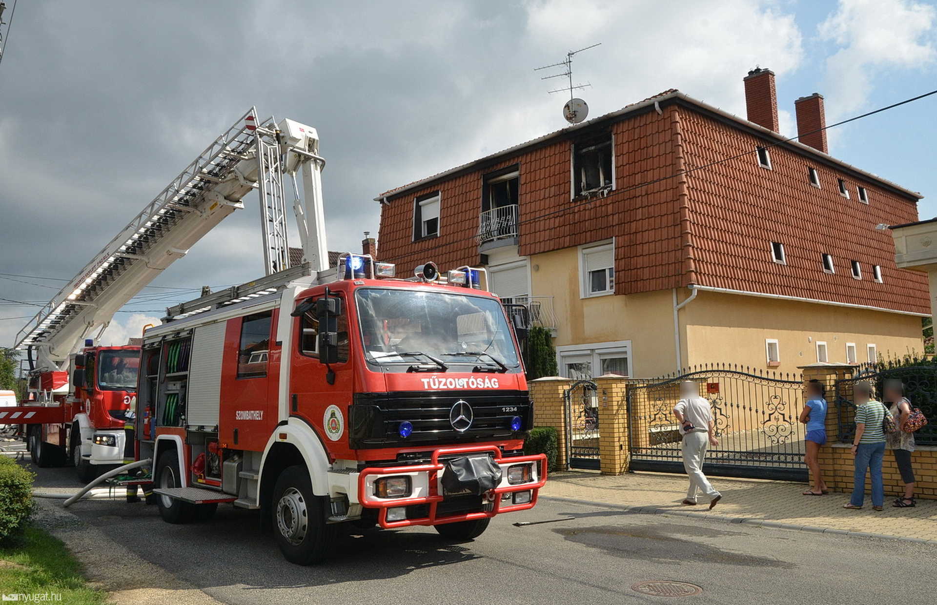 Háztűz az Aranypatak utcában, Szombathelyen
