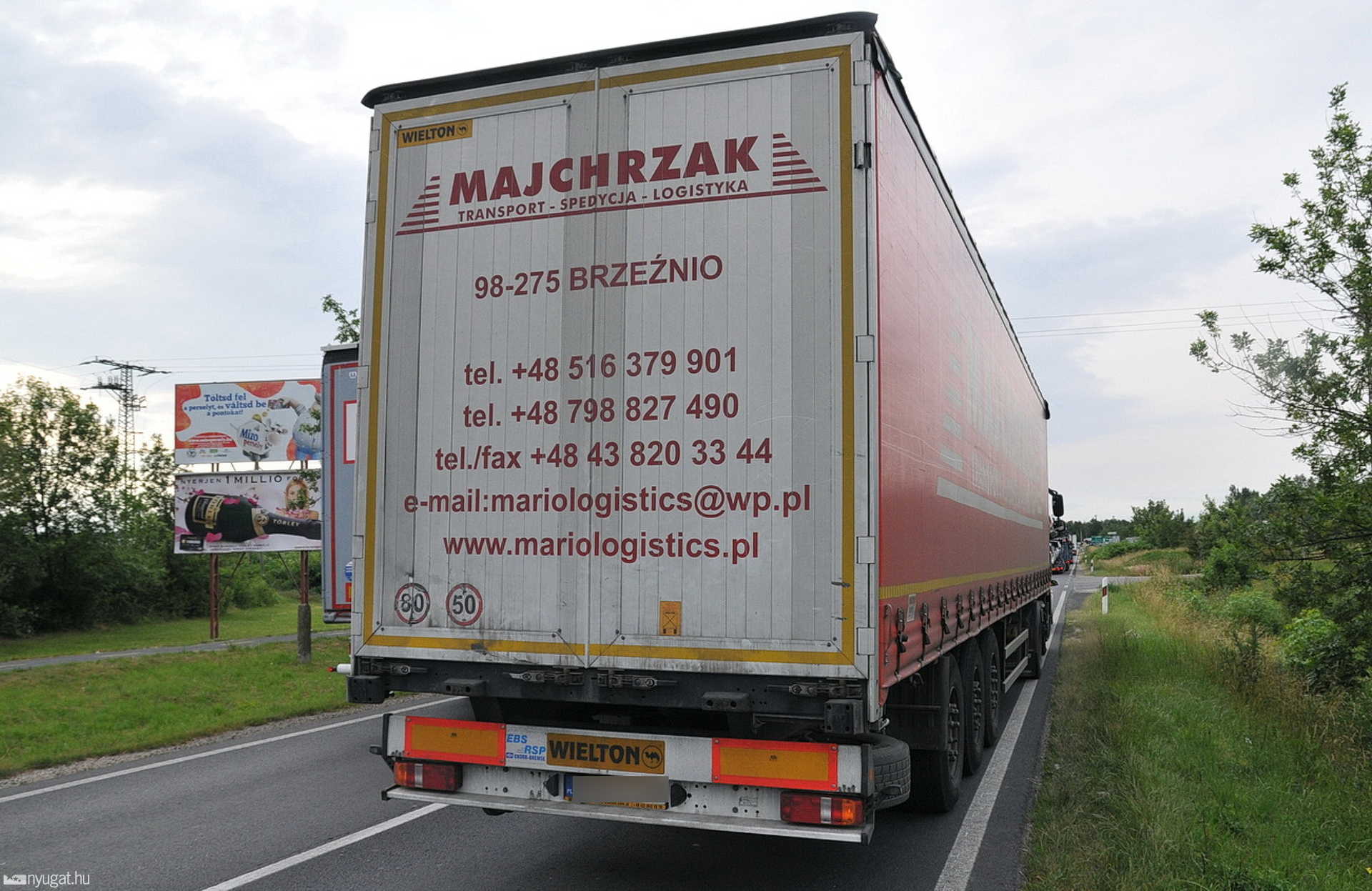 A rendőrök Szombathely határában állították meg a lengyel sofőrt