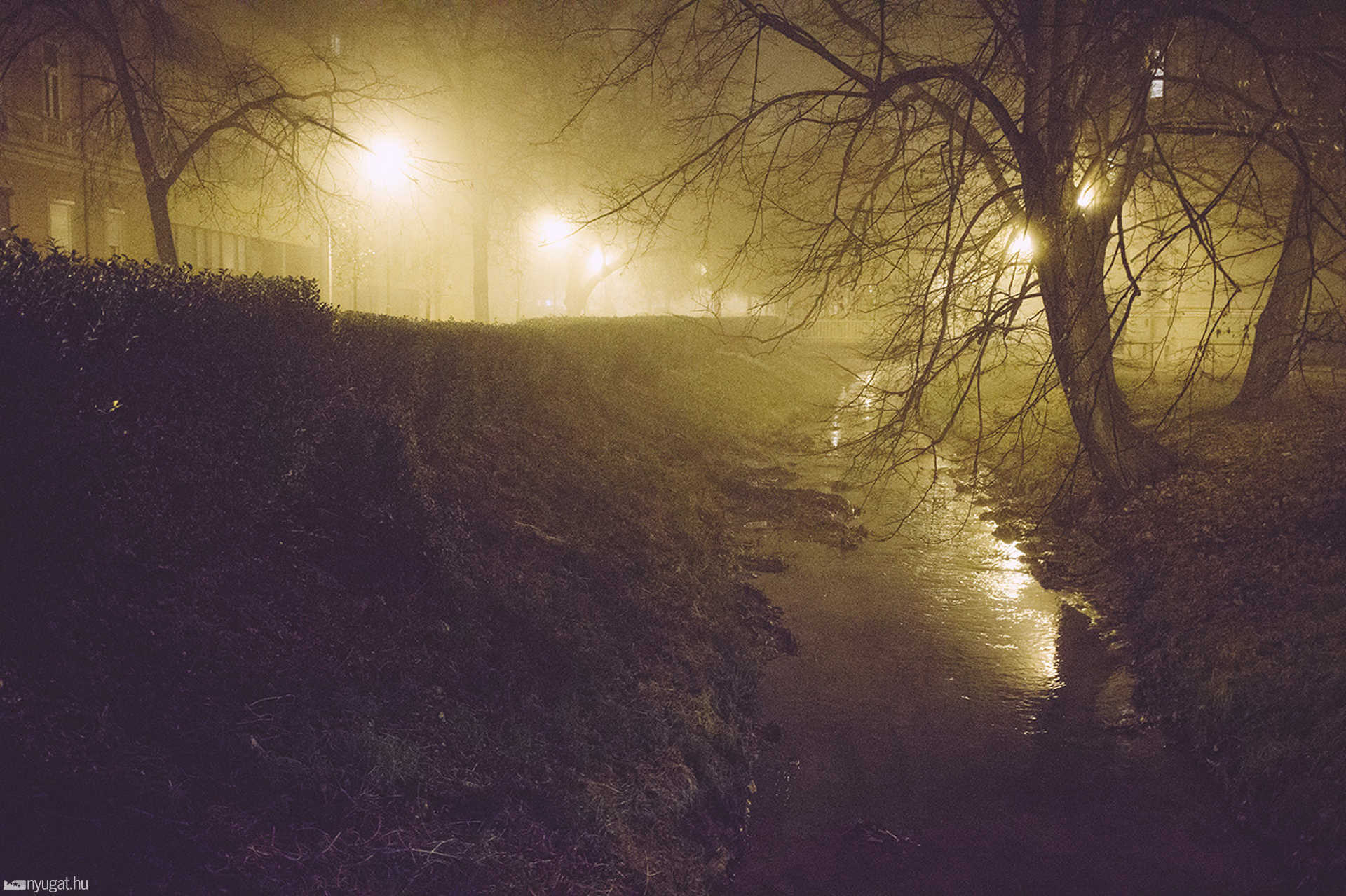 Ködös belváros