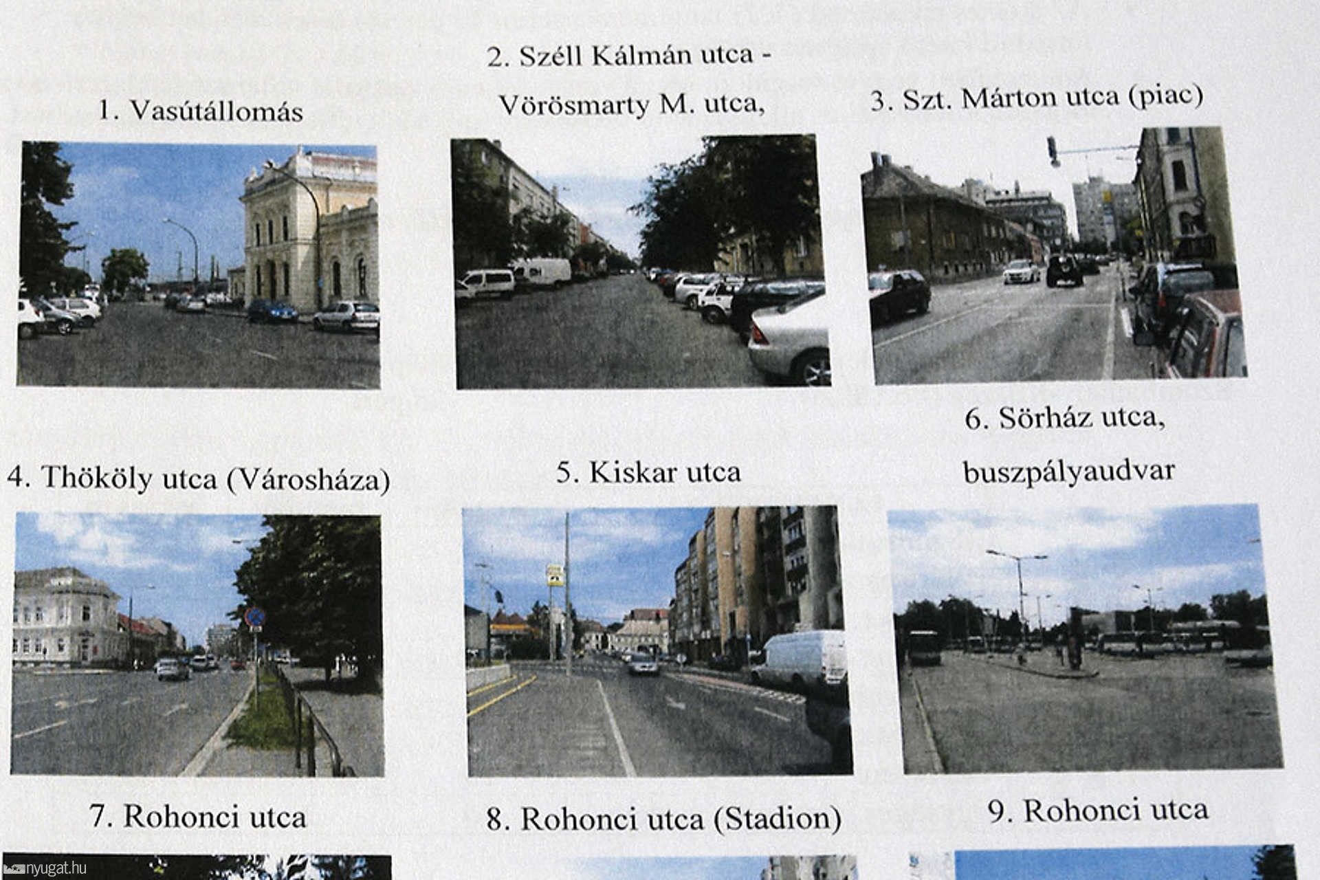 A szombathelyi villamos tervezett útvonala