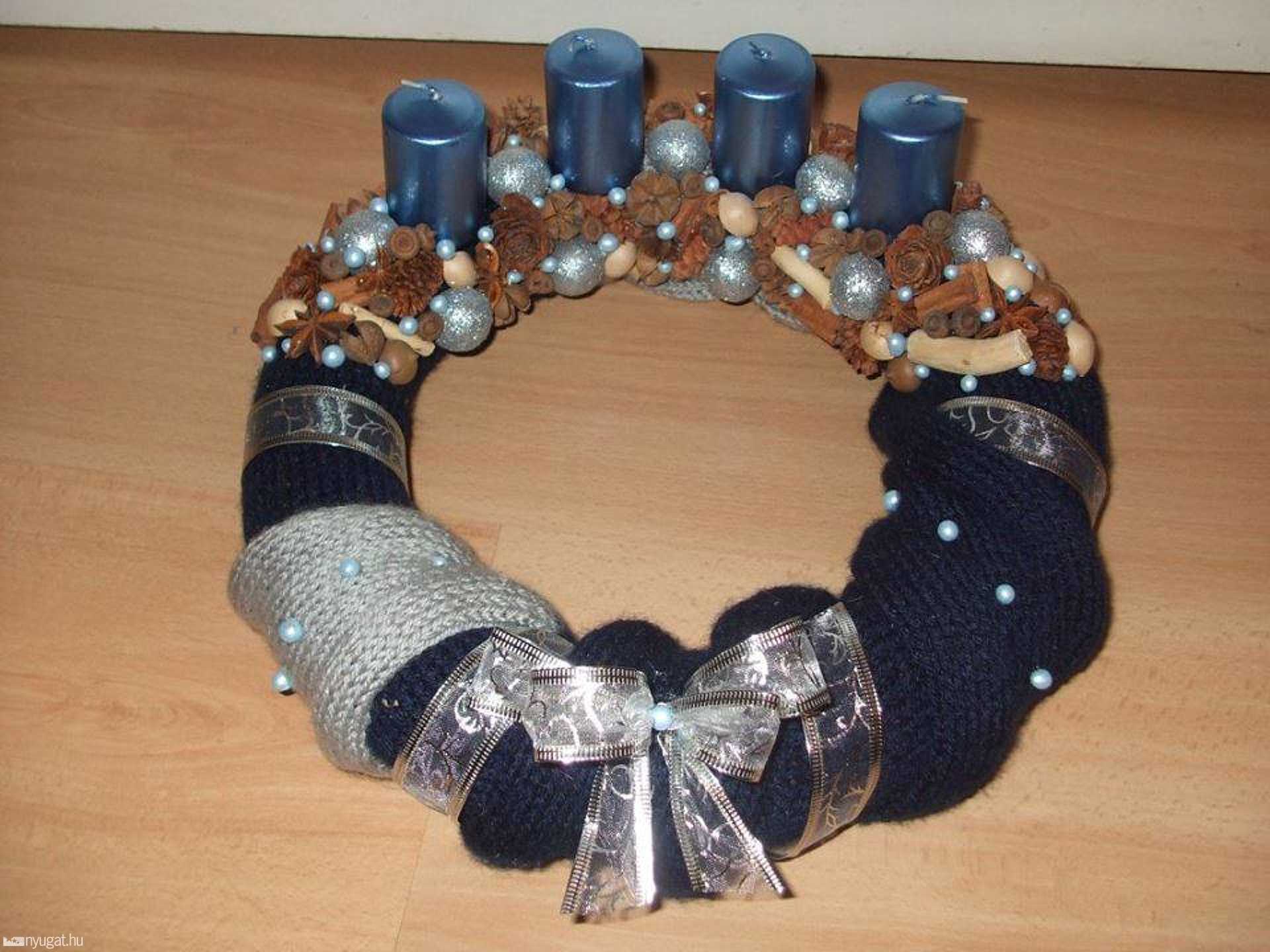 Kubát Nikoletta adventi koszorúja