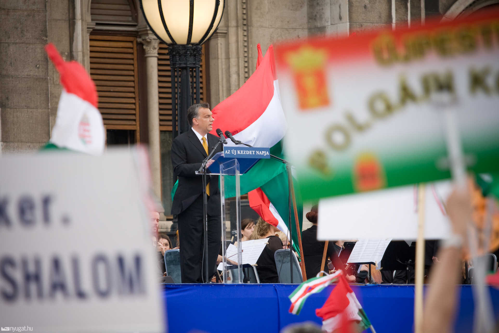 Fidesz nagygyűlés a miniszterelnöki eskütétel napján