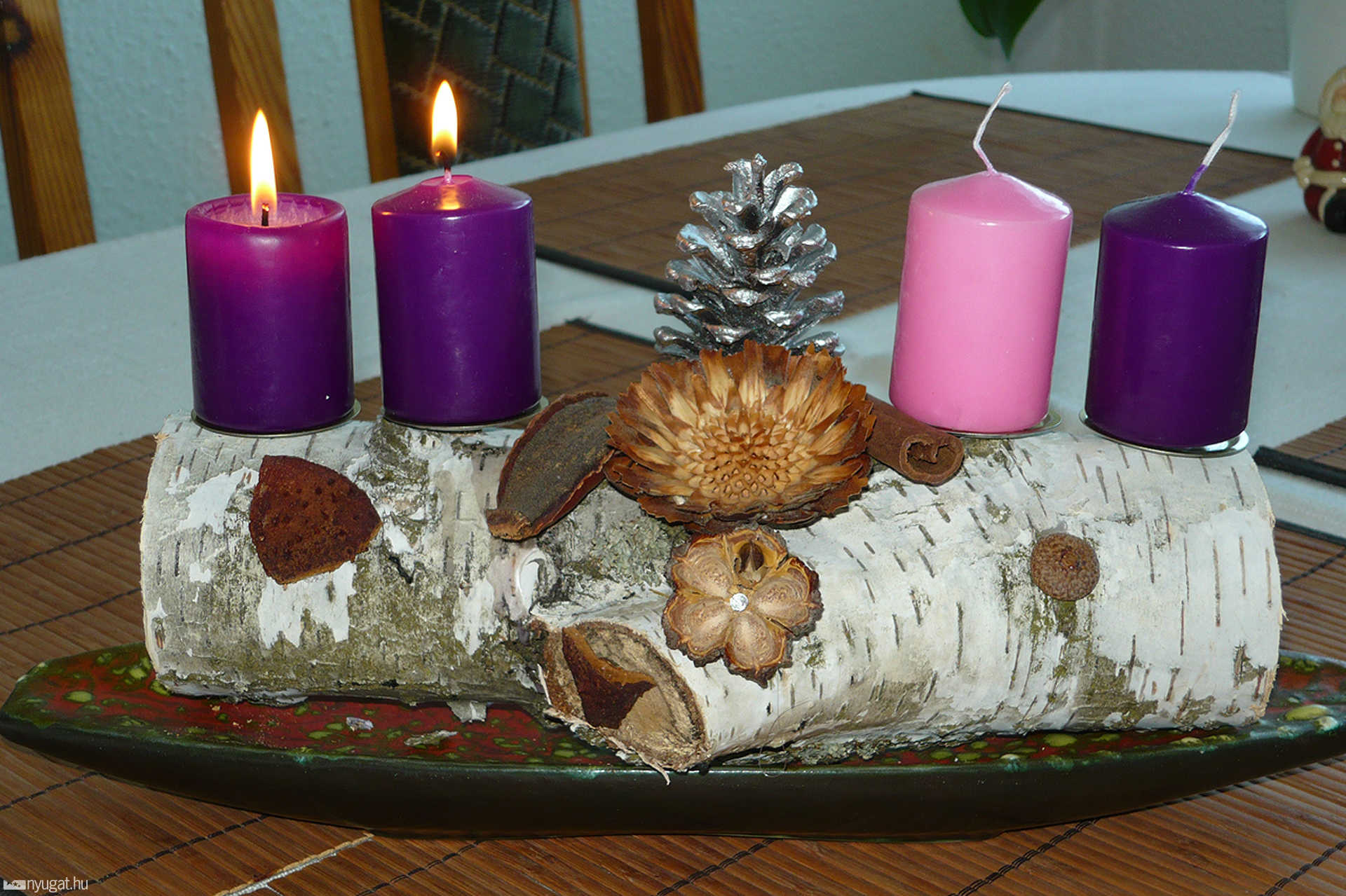 Kovács Zsófia adventi koszorúja