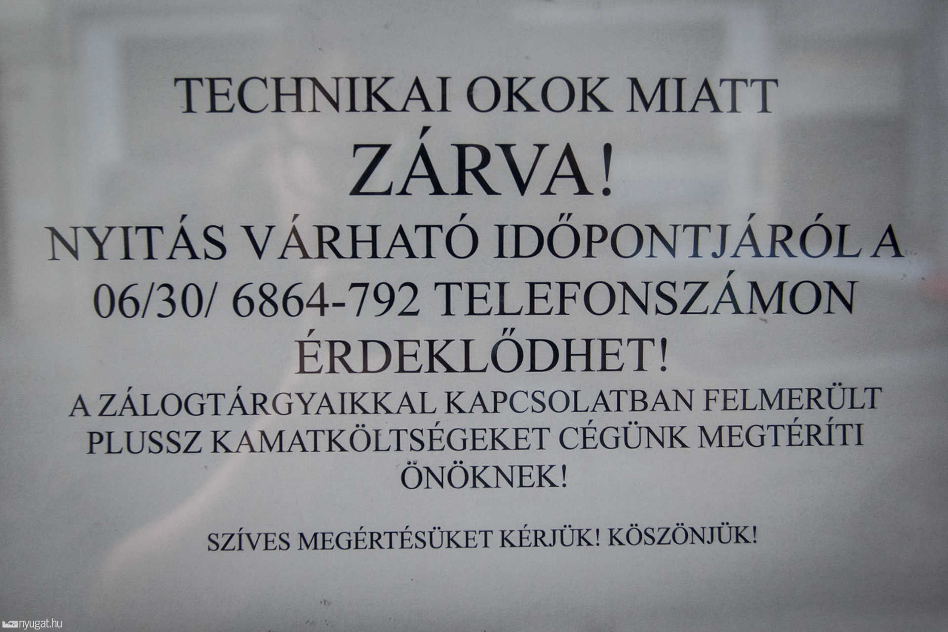 Bezárt zaci
