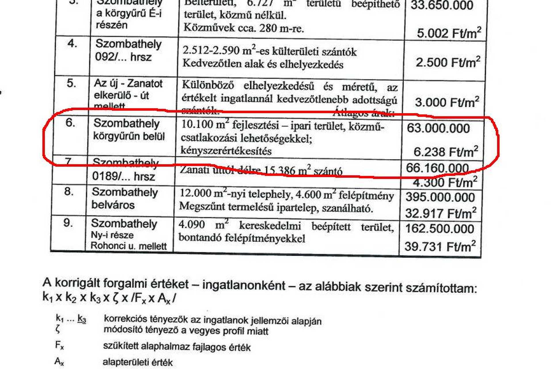 Részlet az igazságügyi szakértői jelentésből