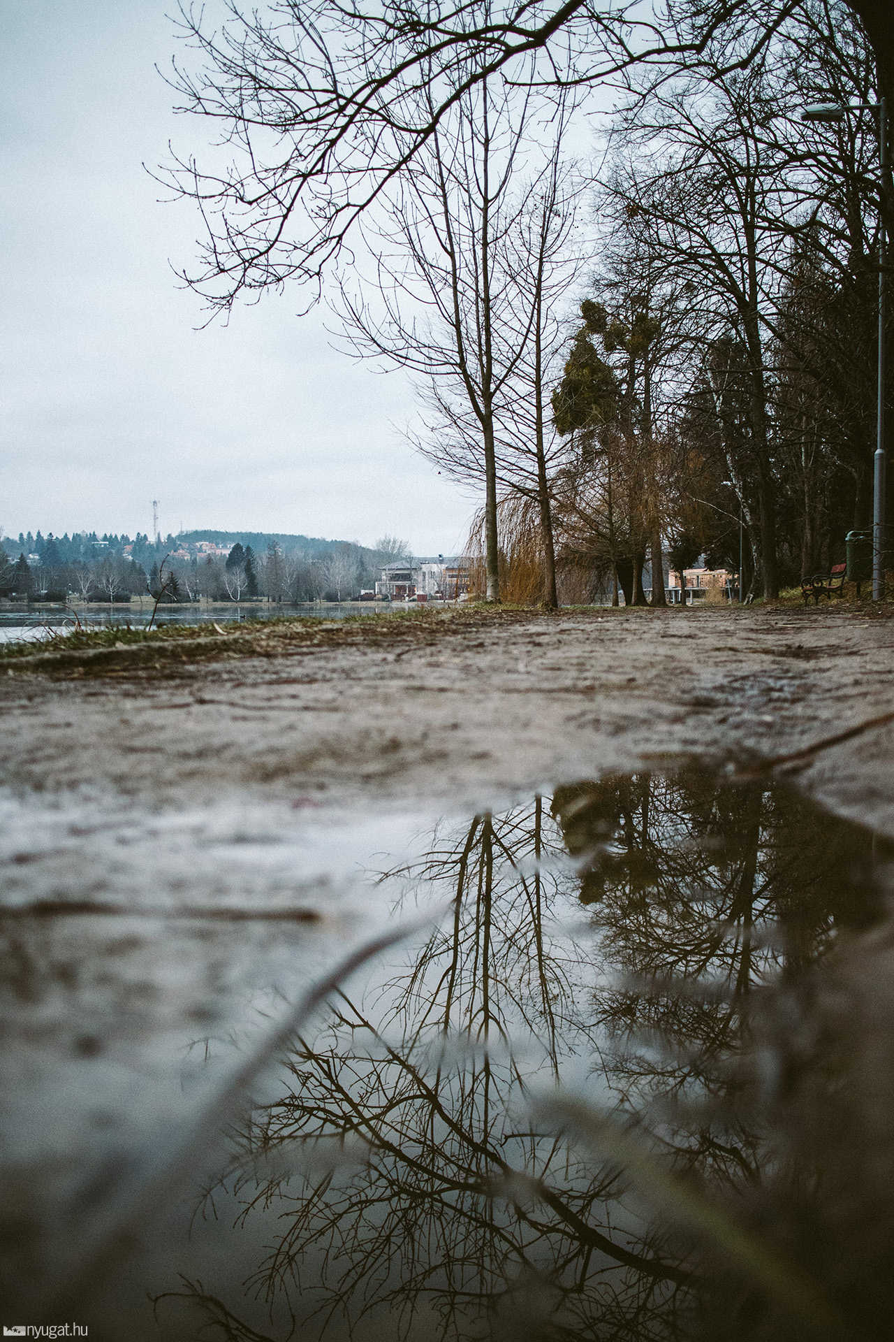 Csónakázótó sétány, 2015. január 22-én