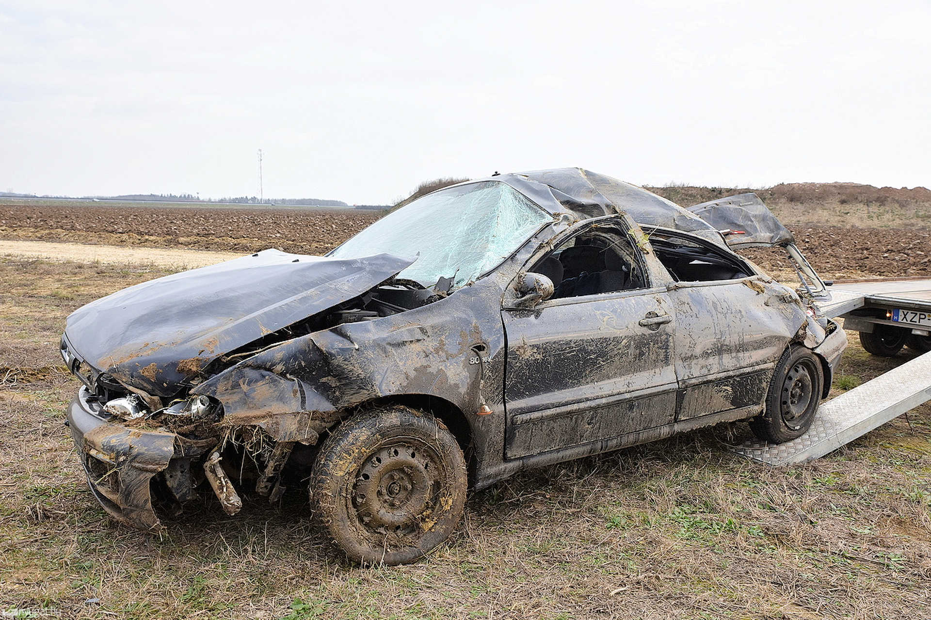 Totálkárosra tört a Fiat Vépnél