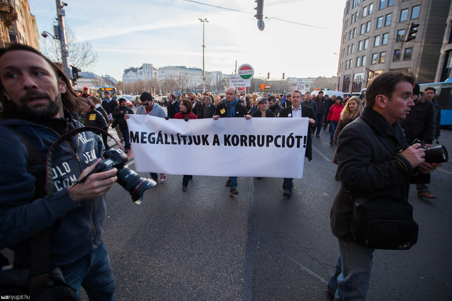 Tüntetés a Korrupció kormánya ellen