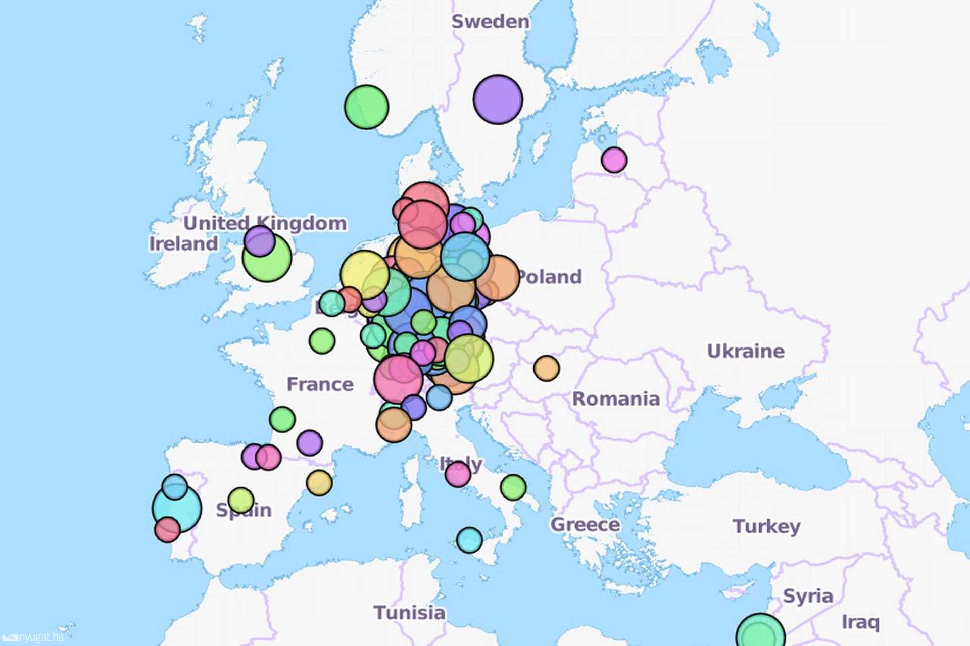 tömegközlekedés Európa